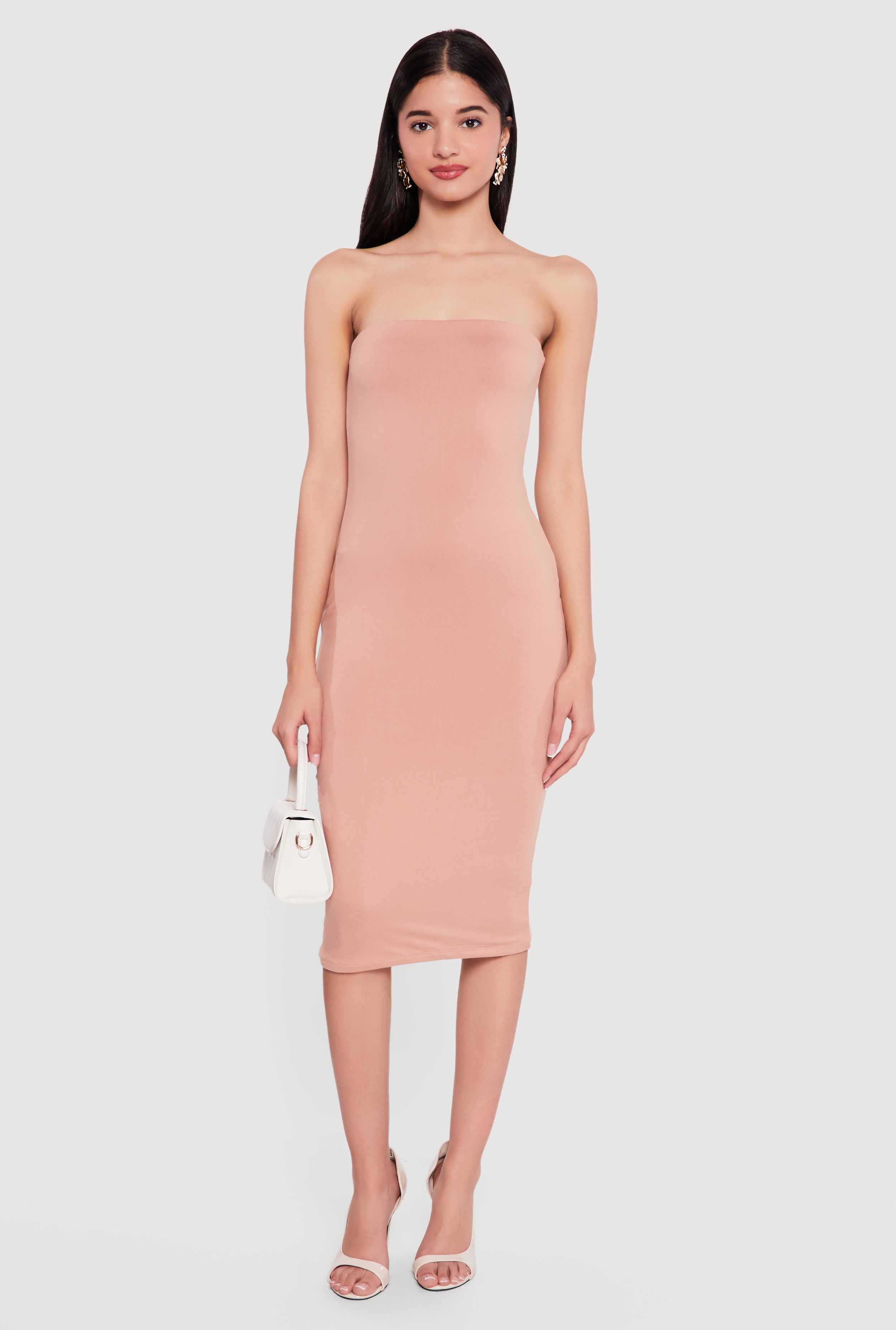 renaissance mesh strapless tube midi dress Commense | Dresses | Renaissance Mesh Strapless Tube Midi Dress