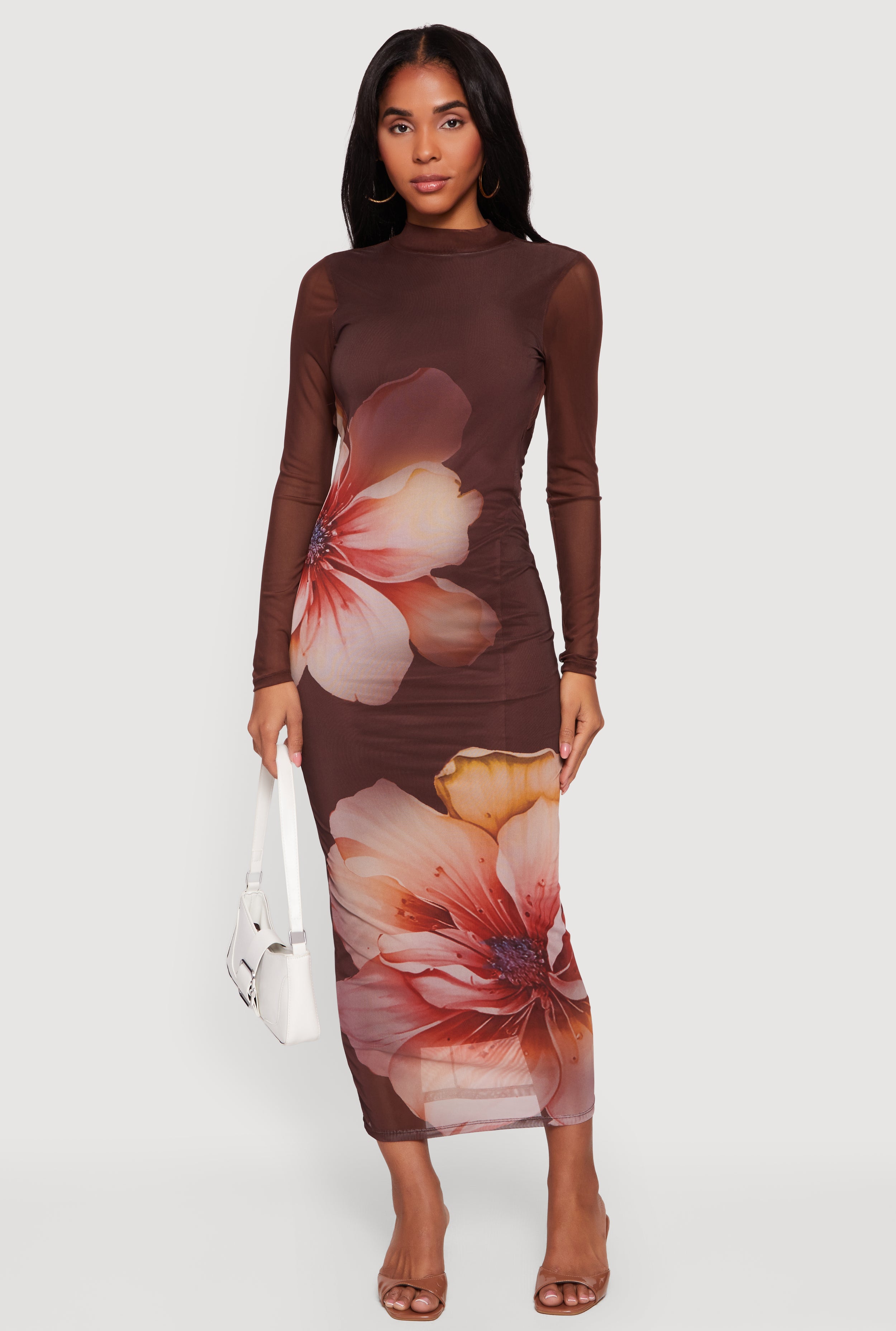 long sleeve formal midi dress PRETTYGARDEN Women's Long Sleeve Midi Sweater Dress Fall Crewneck Knit