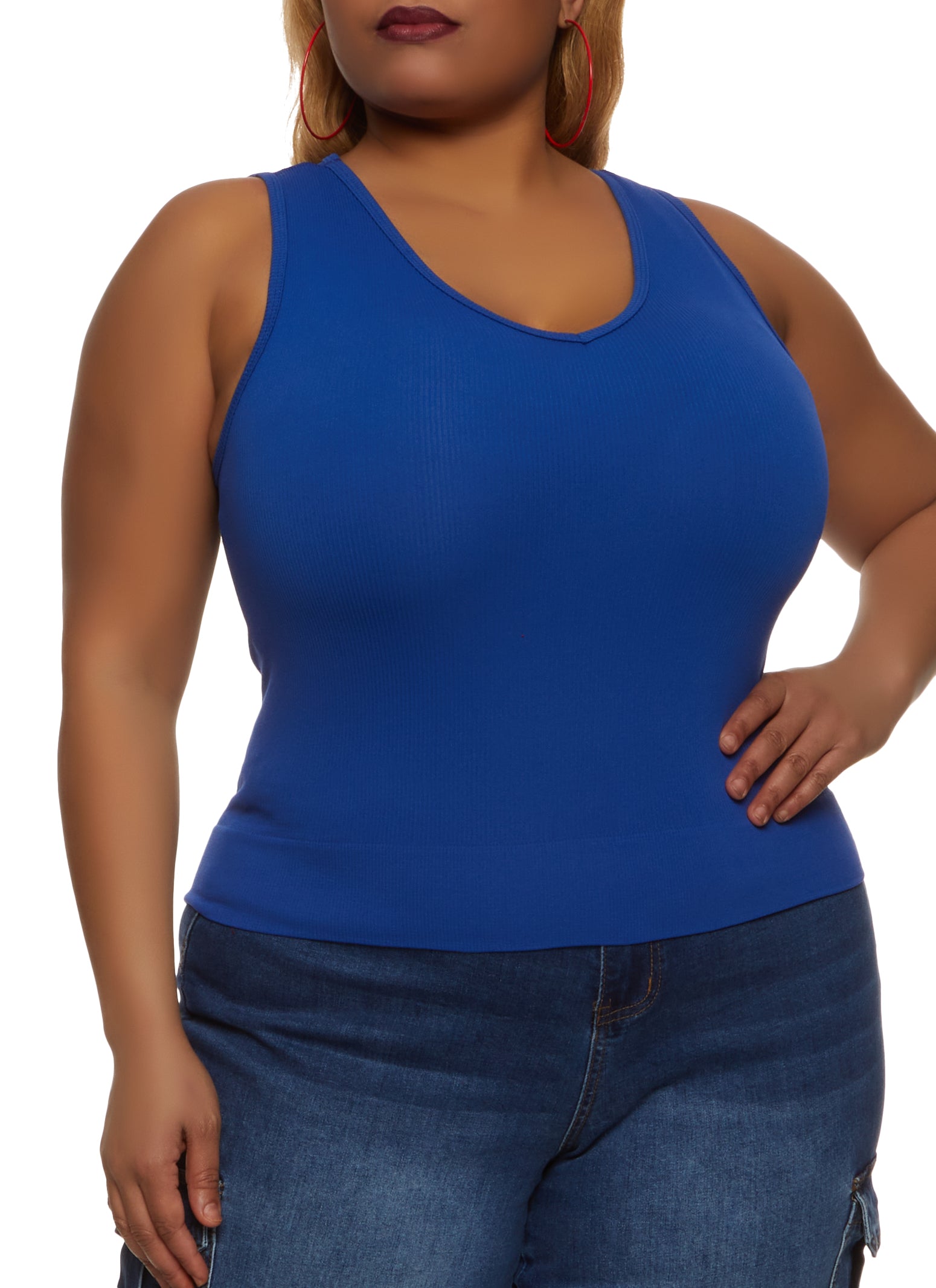 royal blue wife beater
