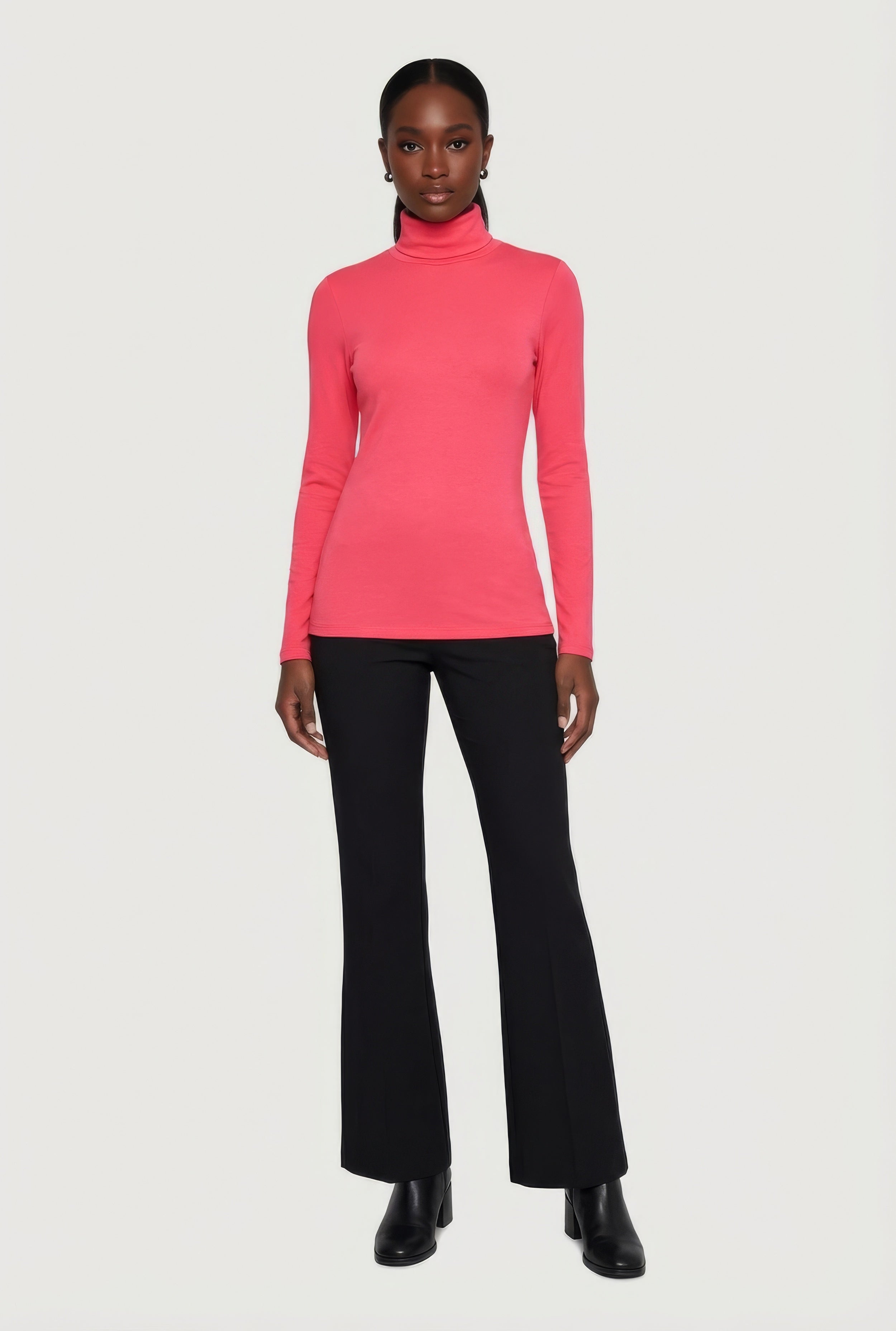 Basic Turtleneck Long Sleeve Top