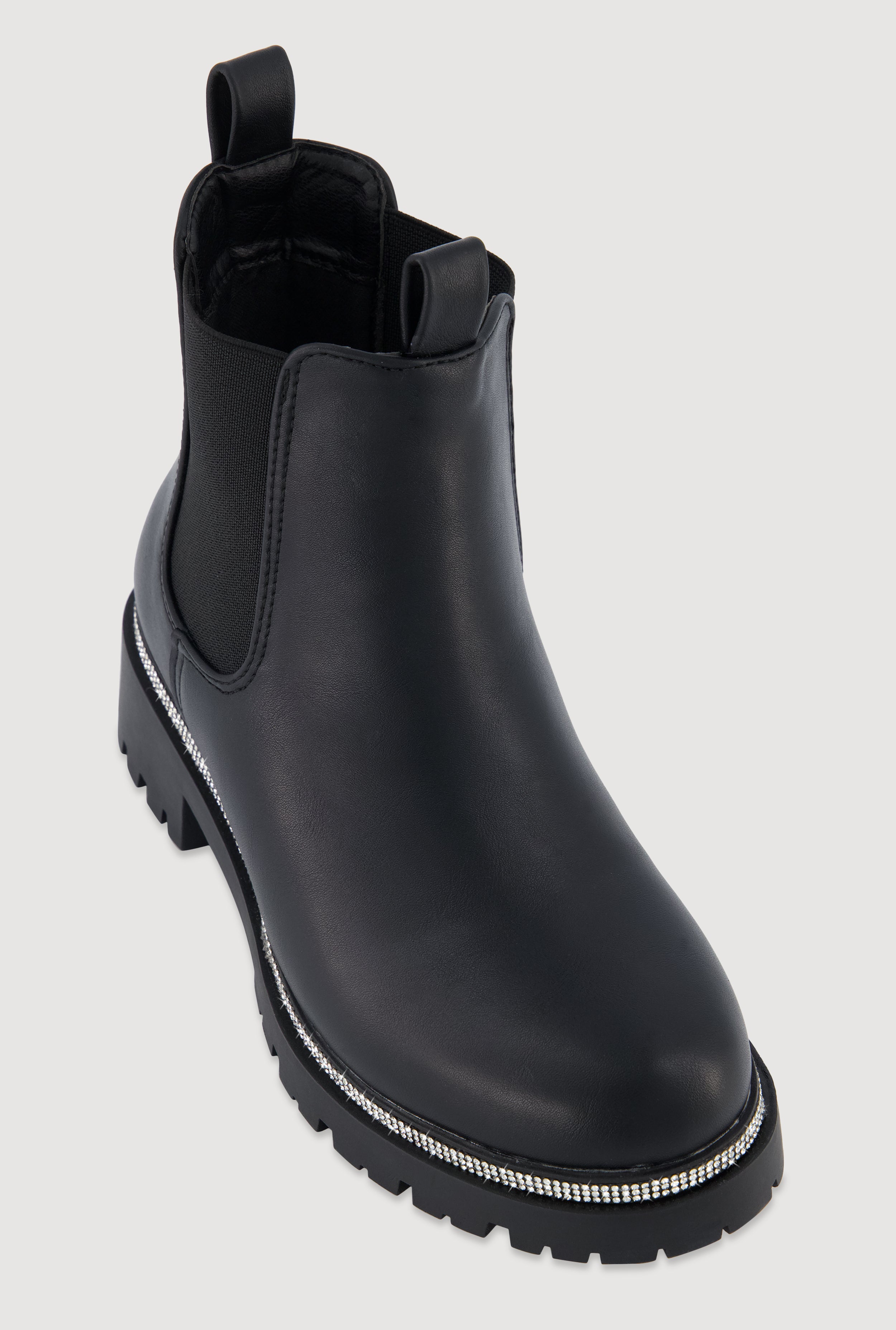 Womens Boots Ball Trim Chelsea Boots BM Black Boots On A Tractor