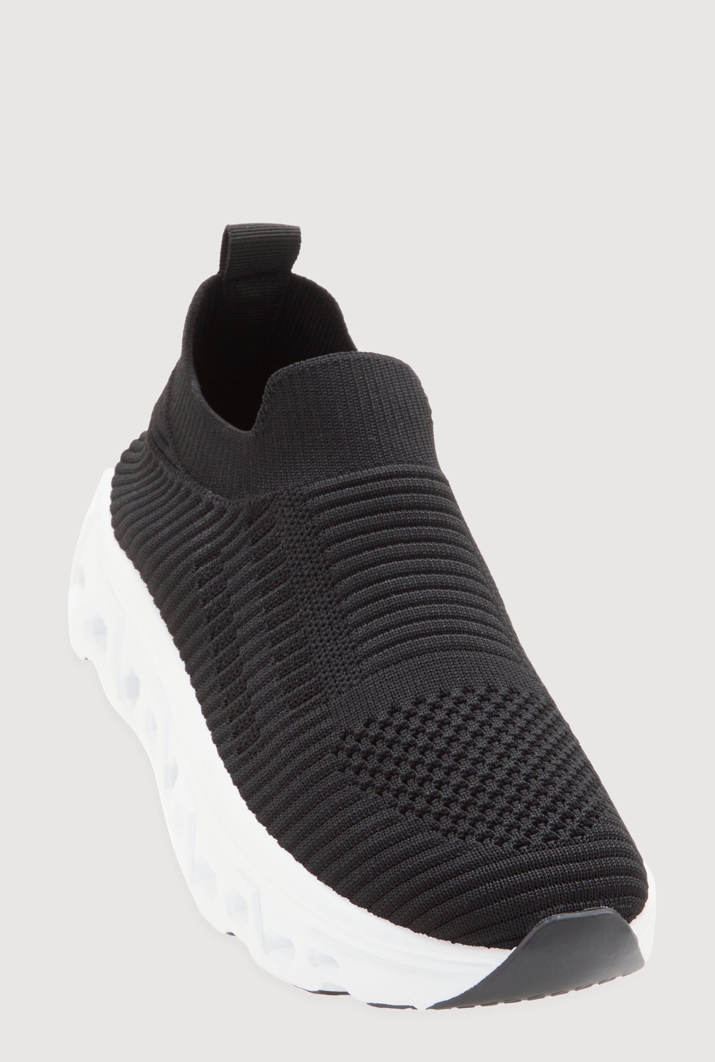 Color Block Cut Out Sole Slip On Sneakers