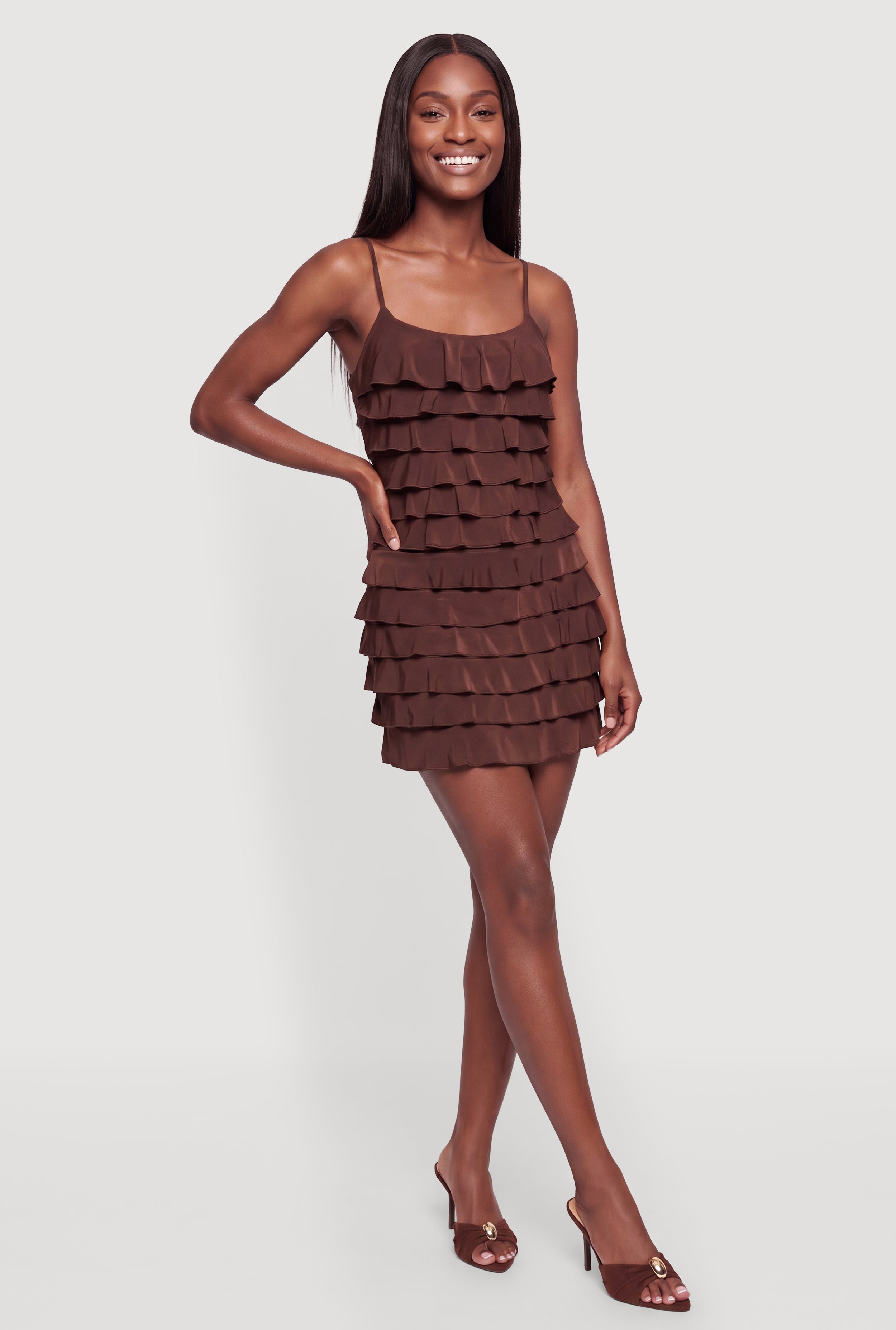 Ruffle Tiered Cami Dress