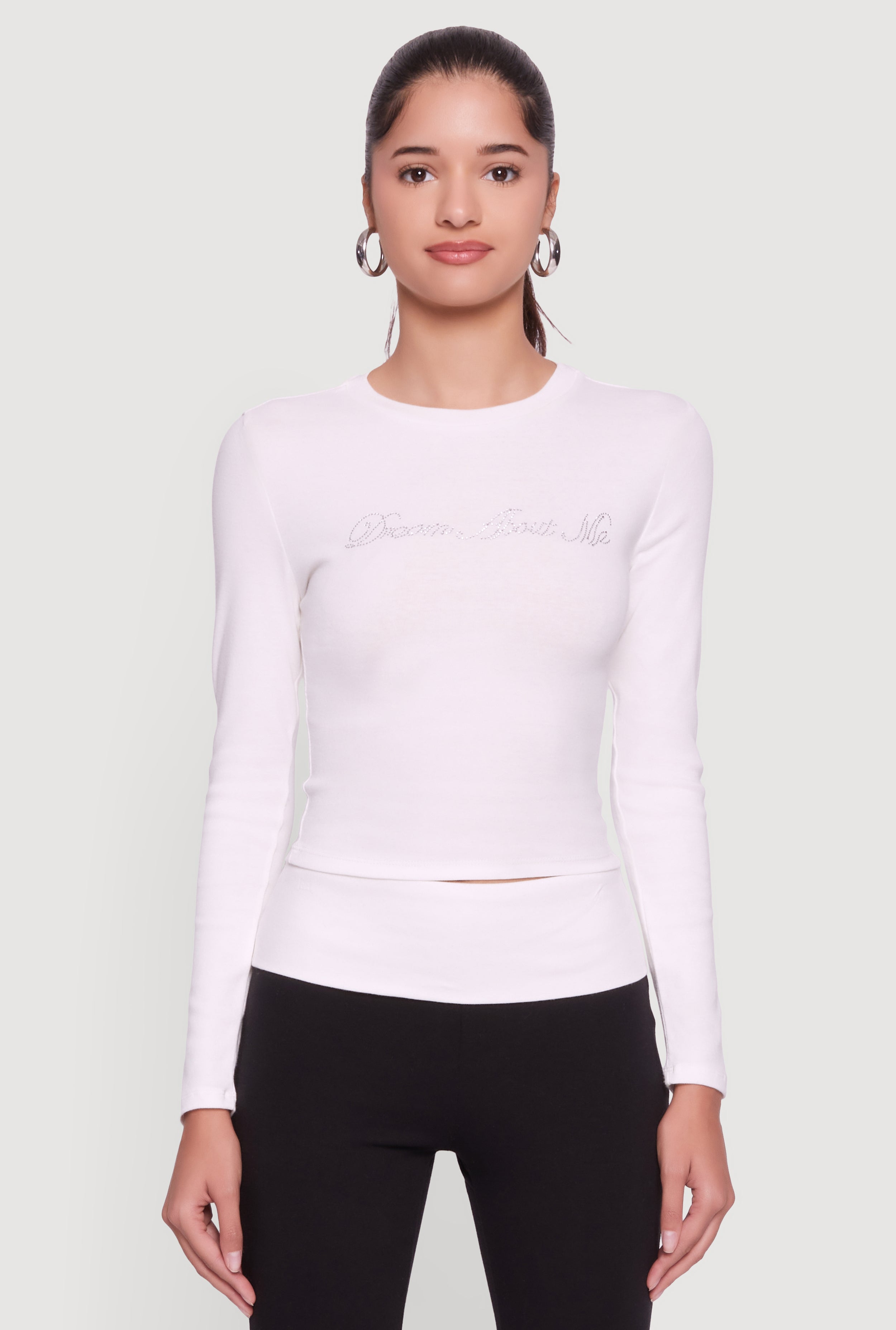 ♡ Mi♡ Dream About Me Rhinestone Baby Tee