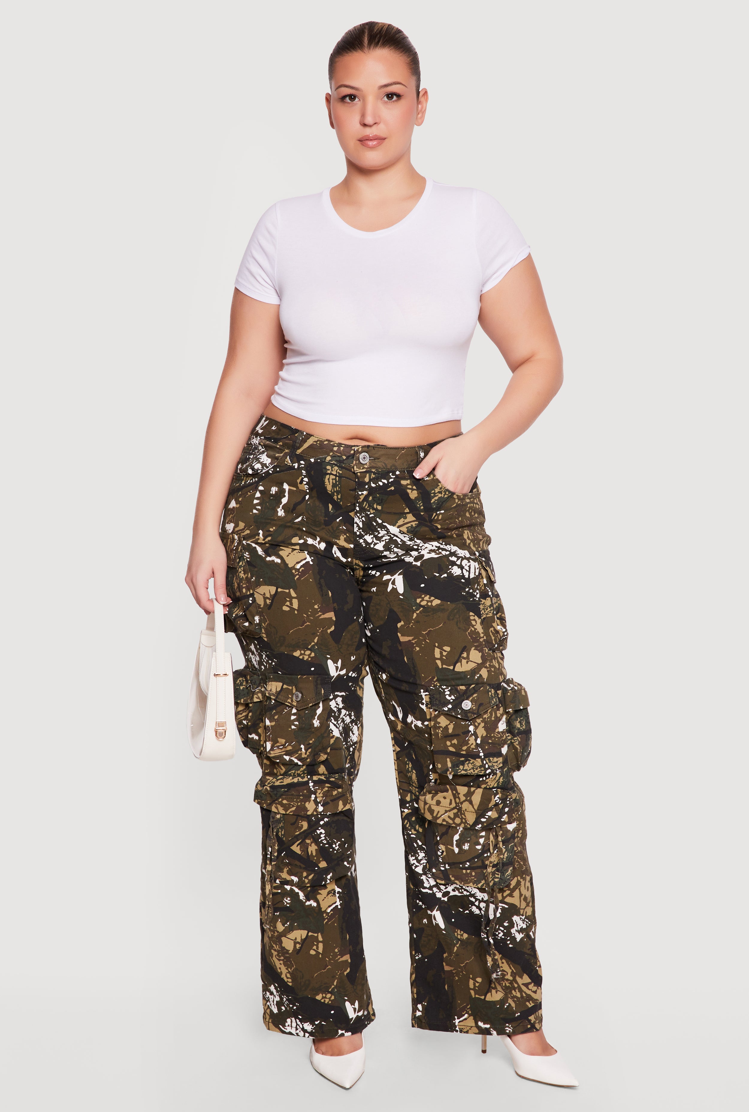 Plus Size VIP Hunter Camo Cargo Pocket Pants