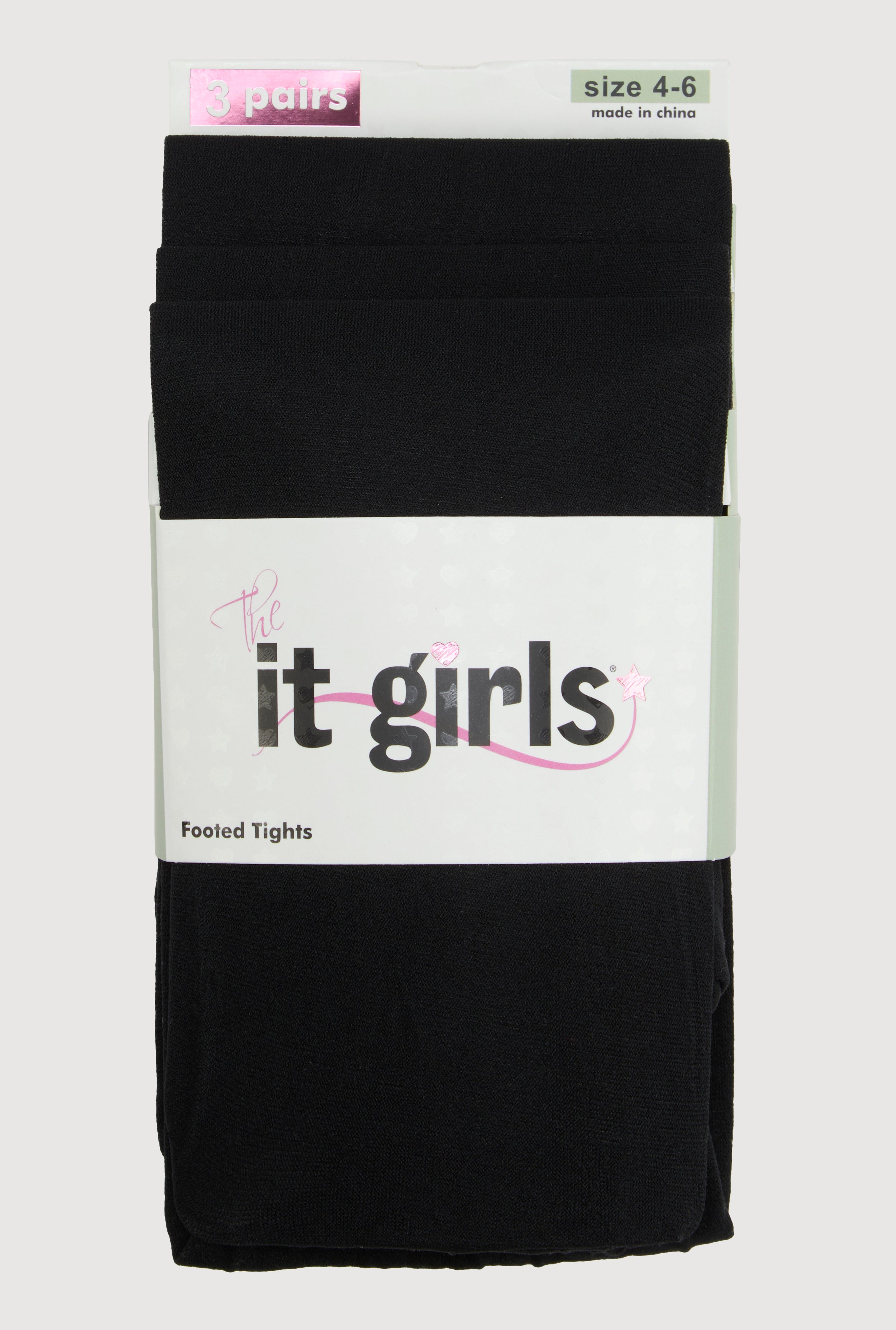 thumbnail image 2 of 3 PACK Primark Girls 80 Denier Opaque Tights Black School Uniform Kids 7-15 Year 2 of 12