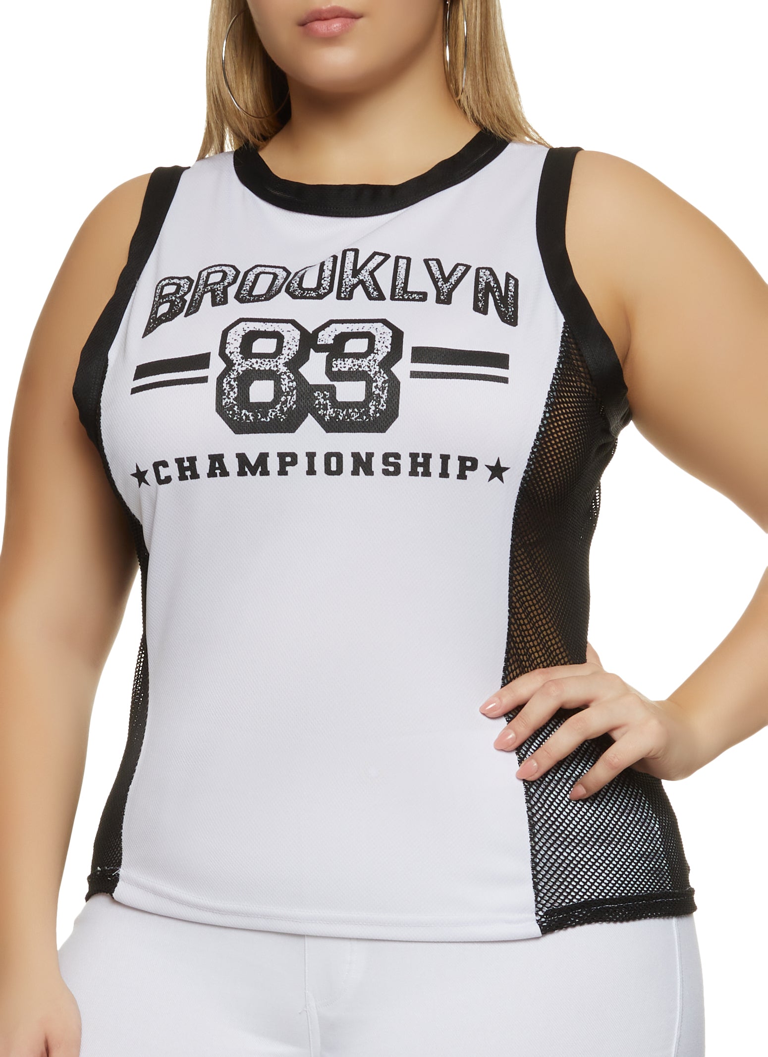Plus Size Brooklyn 83 Detail Tank Top
