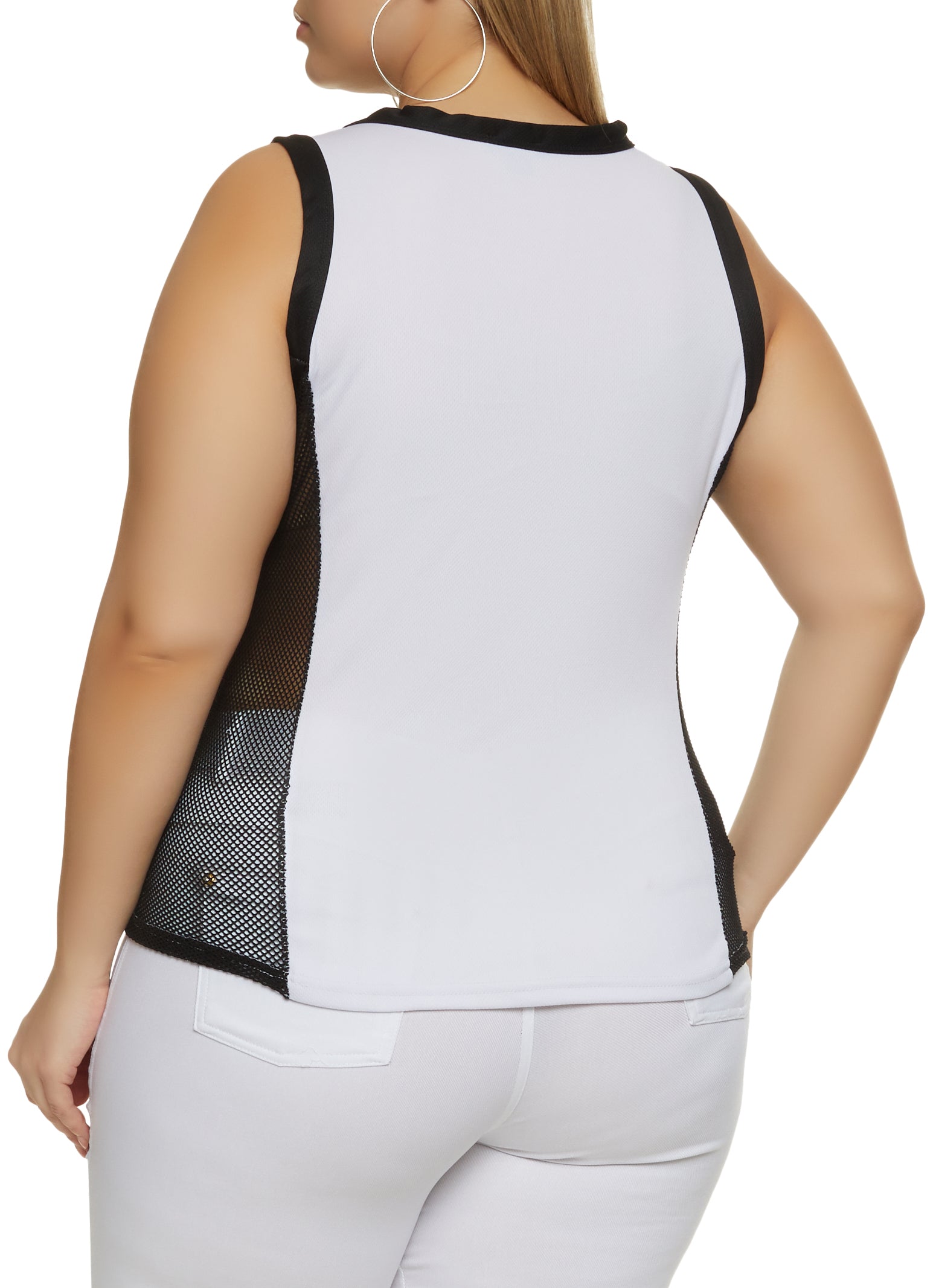 Plus Size Brooklyn 83 Detail Tank Top
