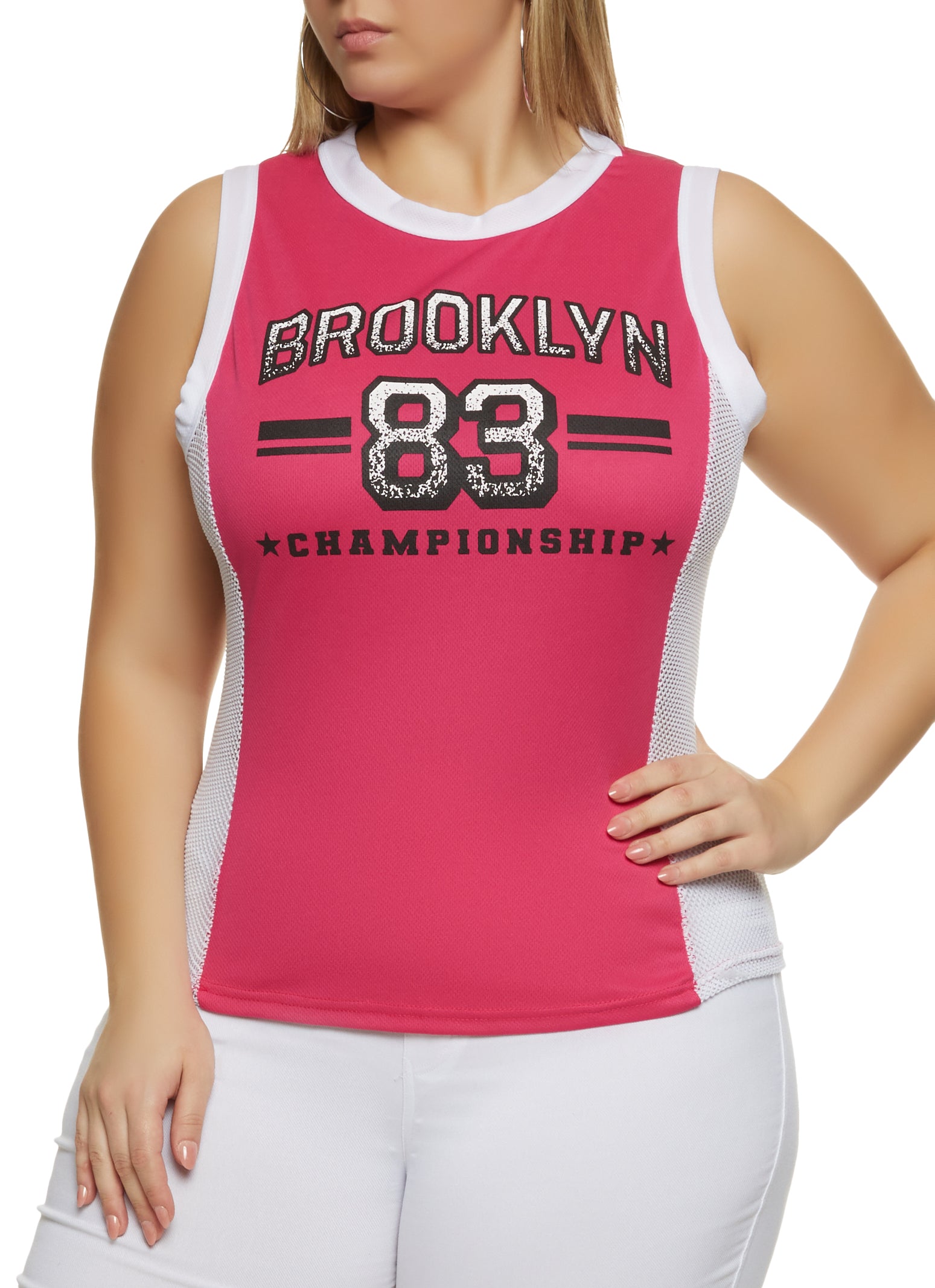 Plus Size Brooklyn 83 Detail Tank Top