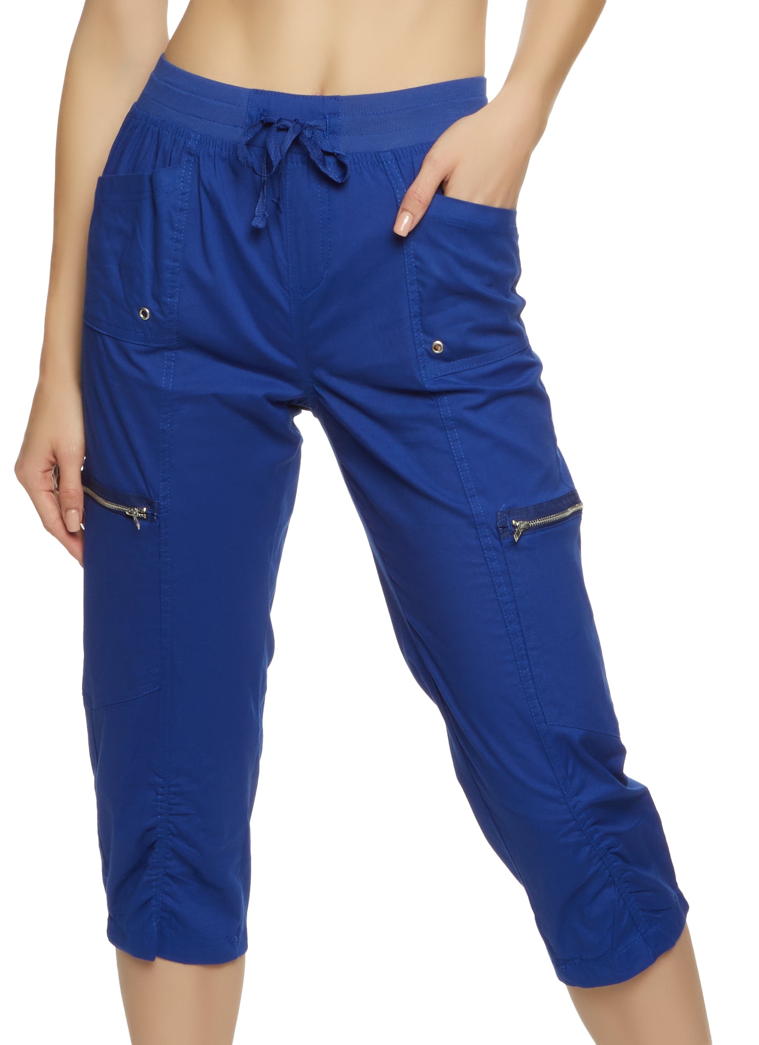 Zip Pocket Capri Pants