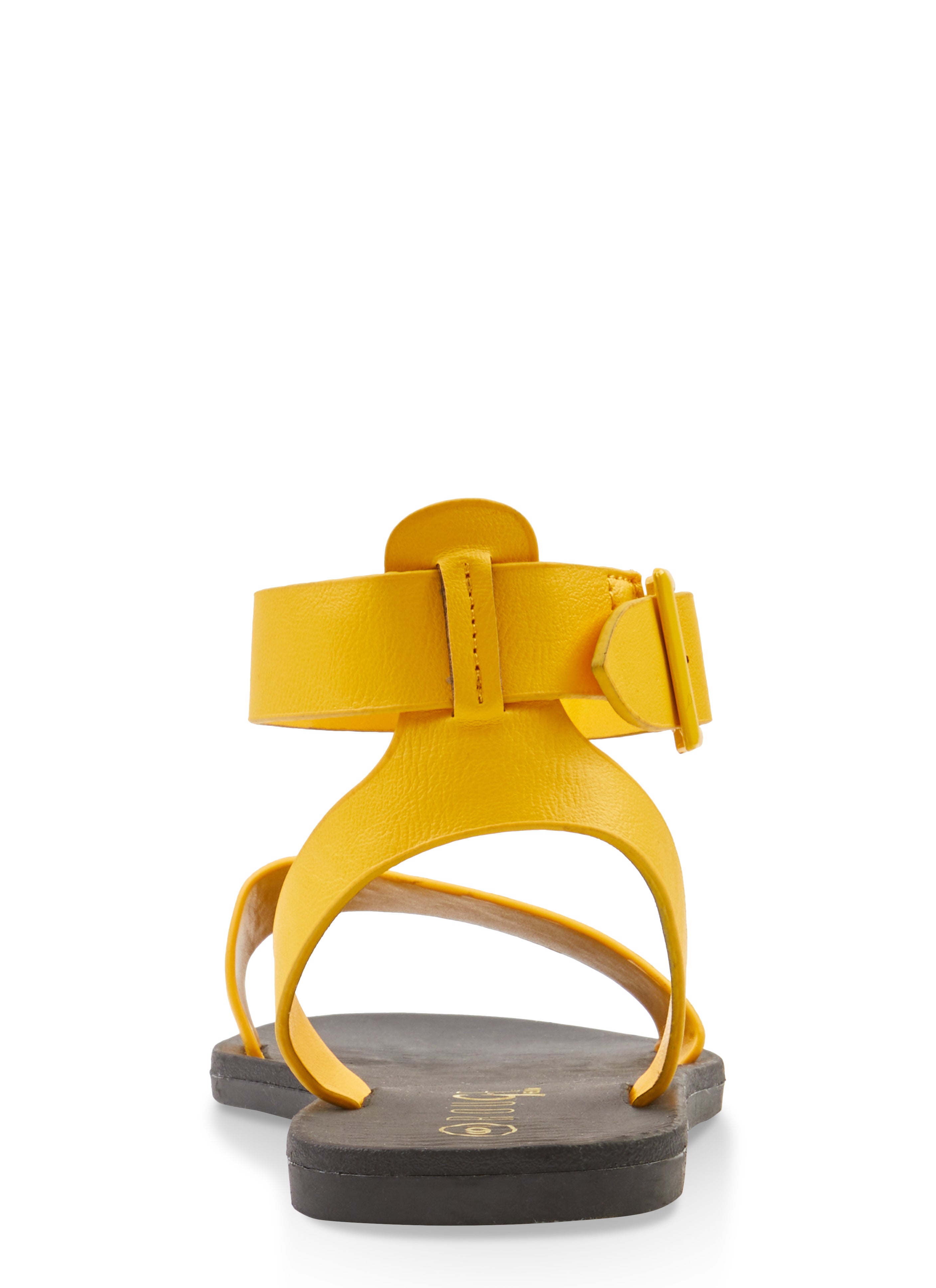 Single Band Ankle Buckle Strap Sandals