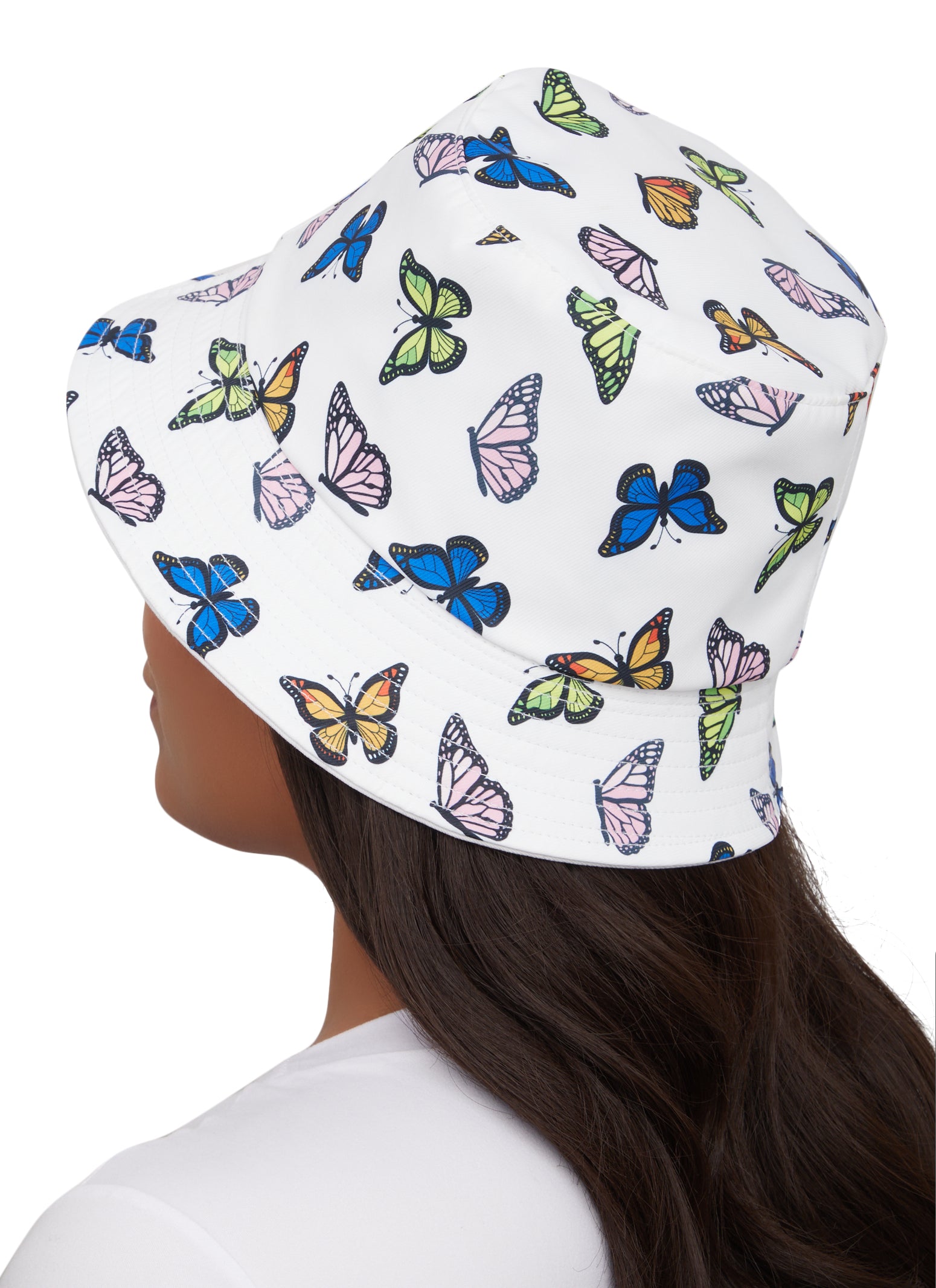 Butterfly Print Bucket Hat