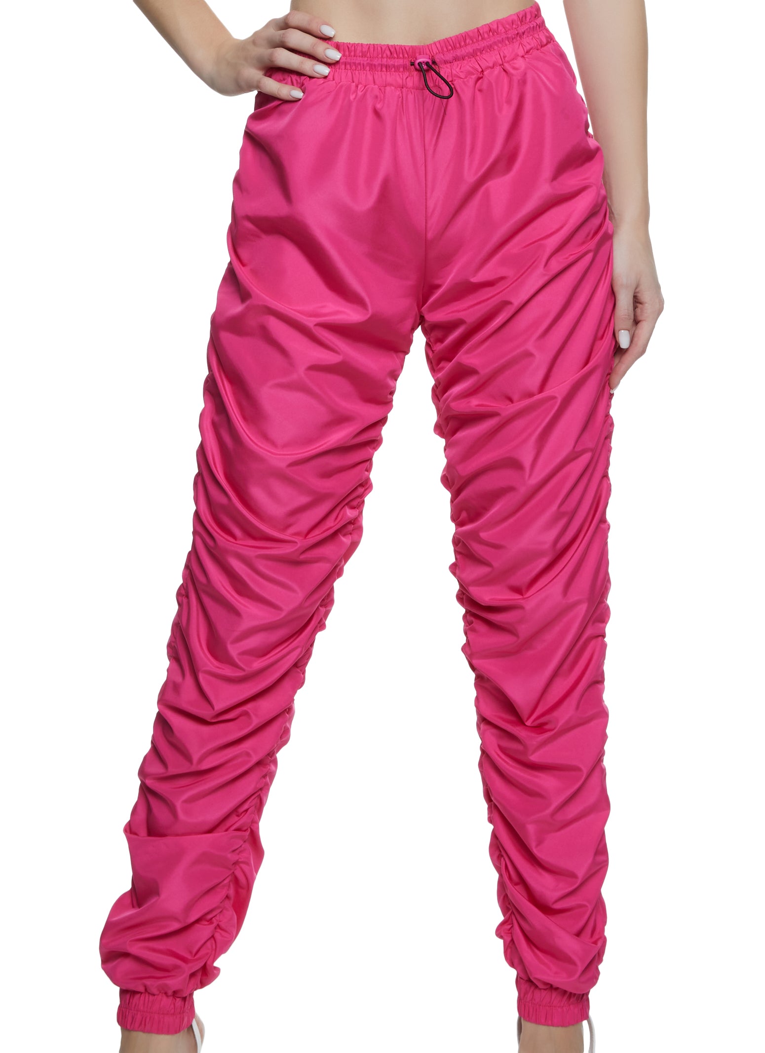 Nylon Stacked Joggers