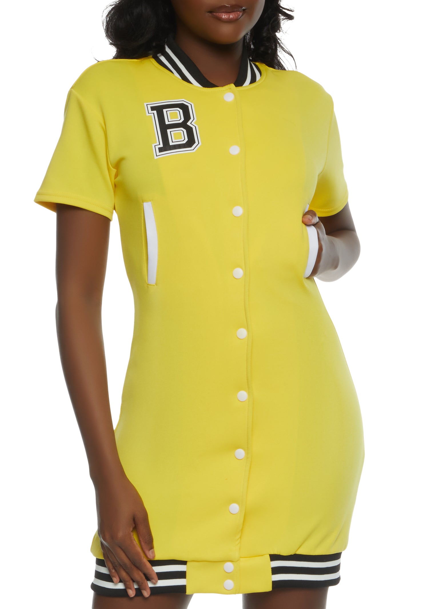button up baseball jersey dress