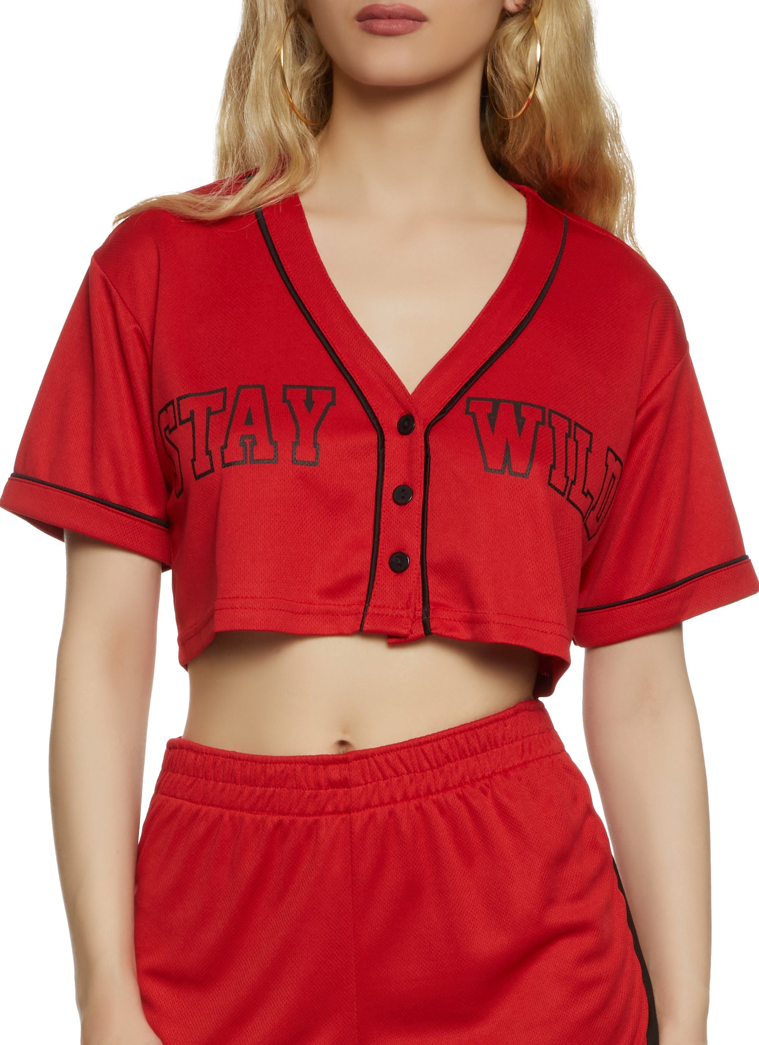 baseball jersey crop top