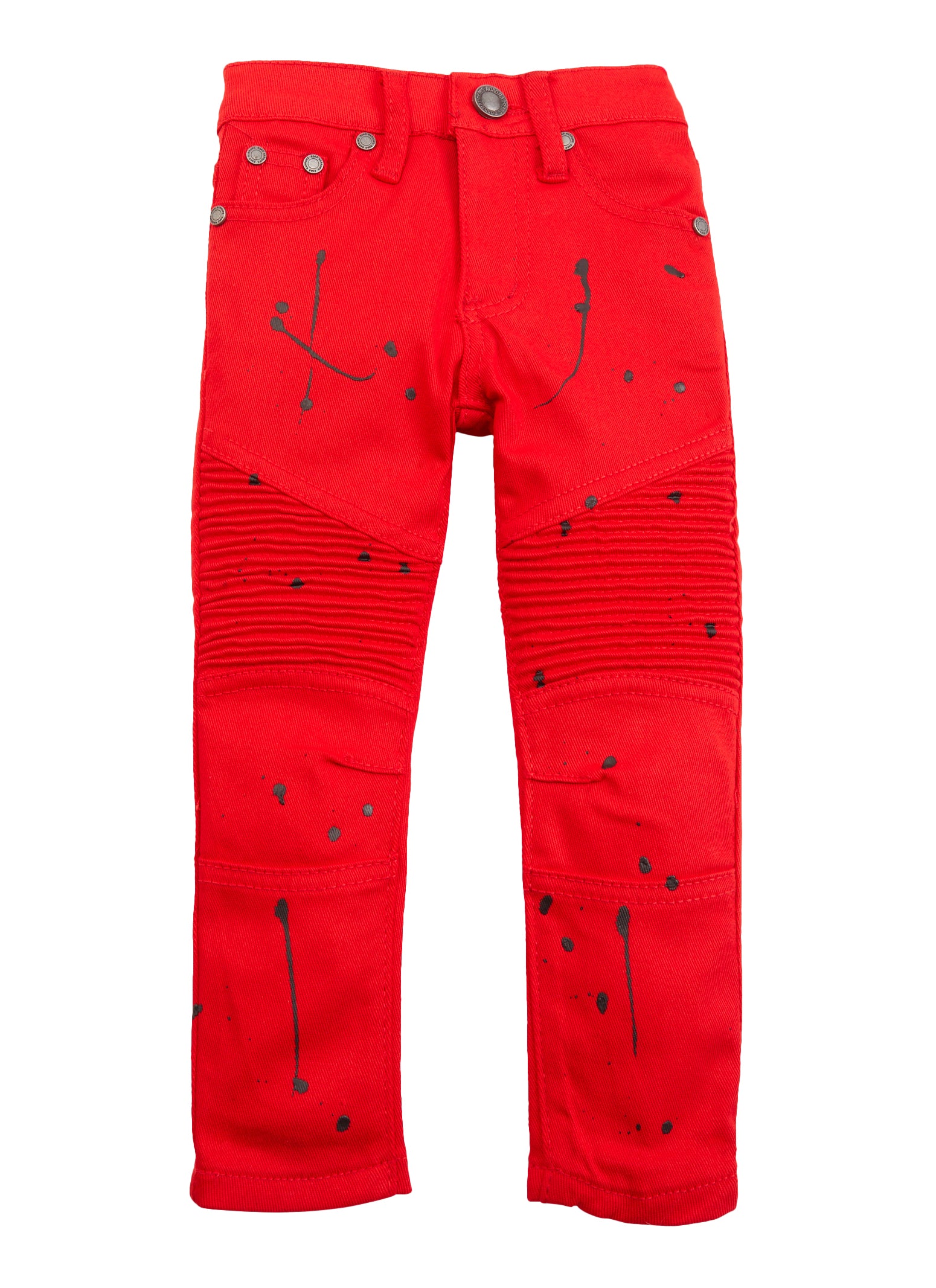 Toddler Splatter Moto Jeans - Red