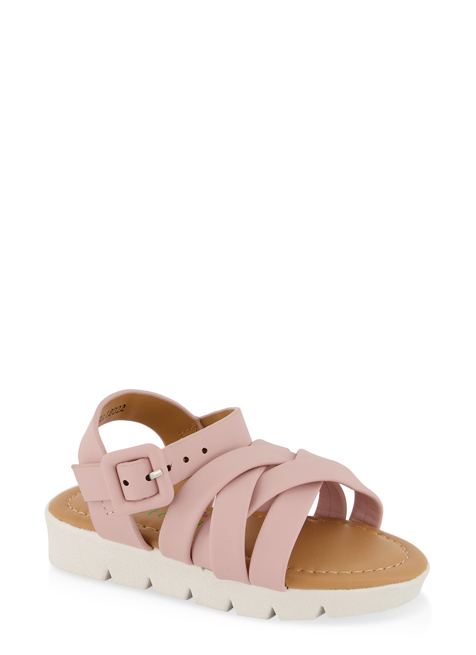 Toddler Girls Ankle Strap Woven Band Sandals