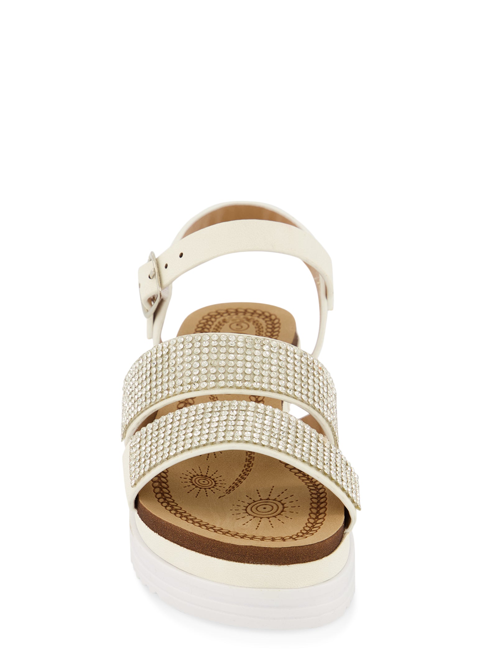Toddler Girls Ankle Strap Rhinestone Band Sandals