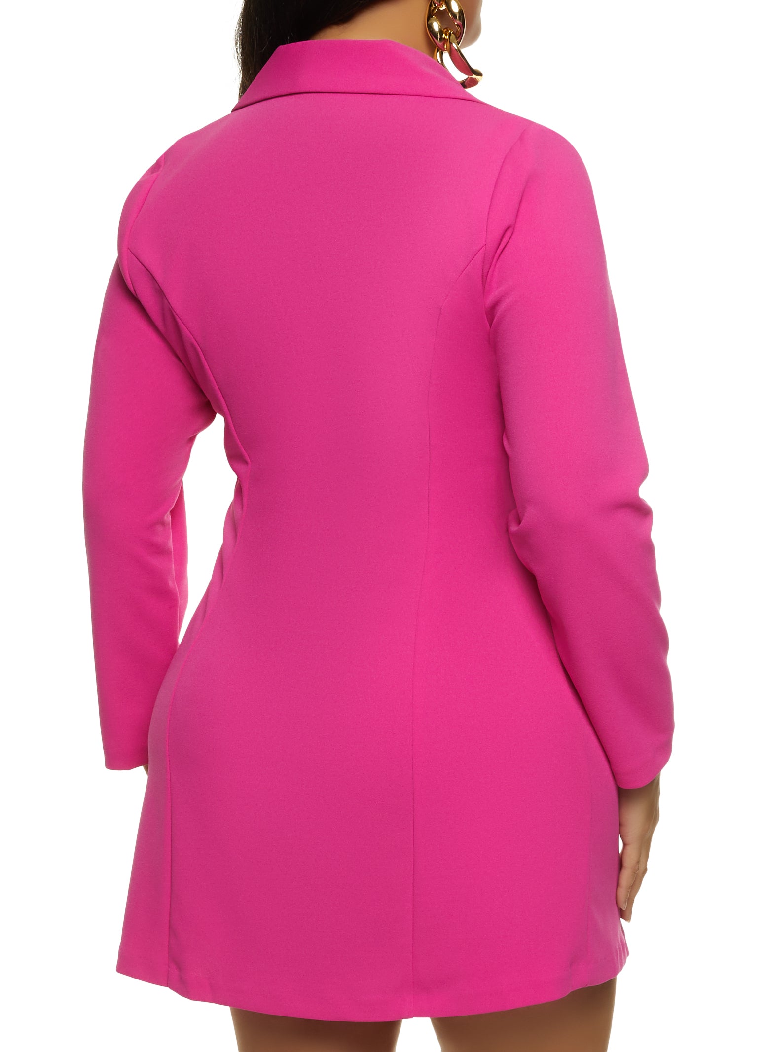 Plus Size Double Breasted Blazer Dress