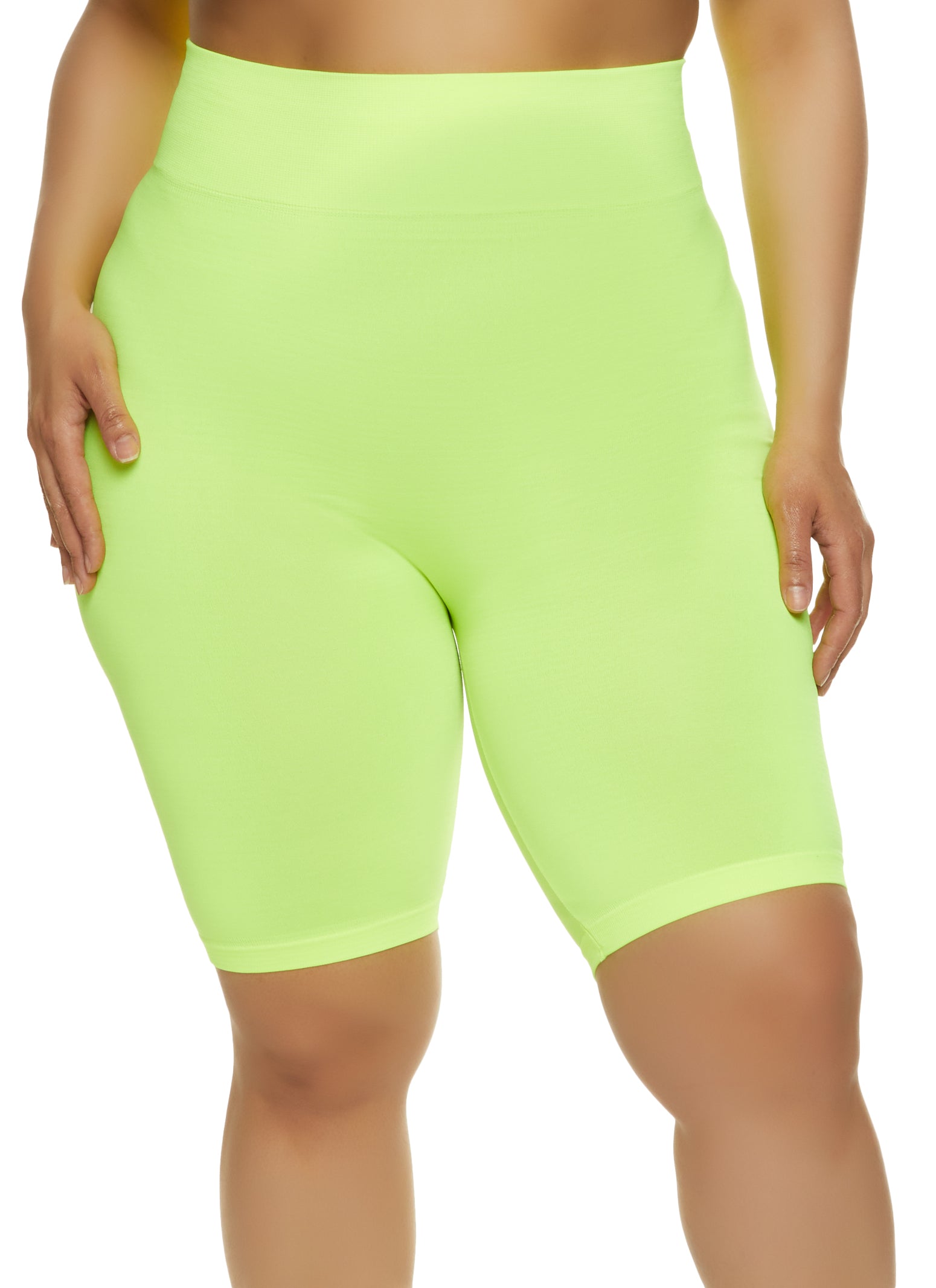 Plus Size Seamless Cycling Shorts