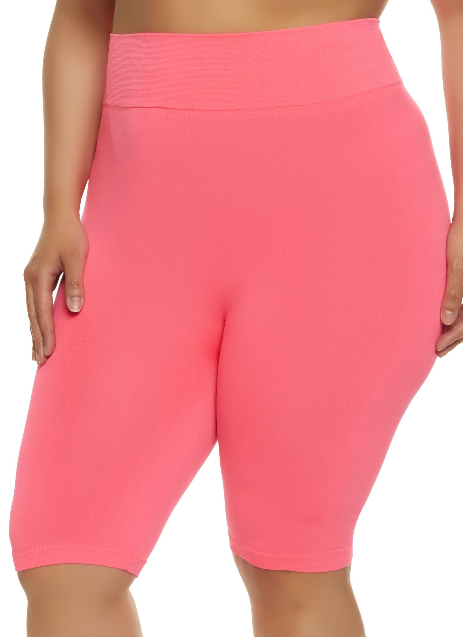 Plus Size Seamless Cycling Shorts
