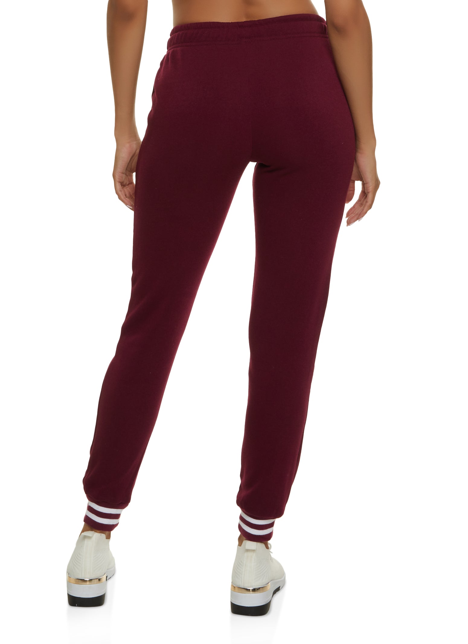 Striped Cuff Fleece Joggers