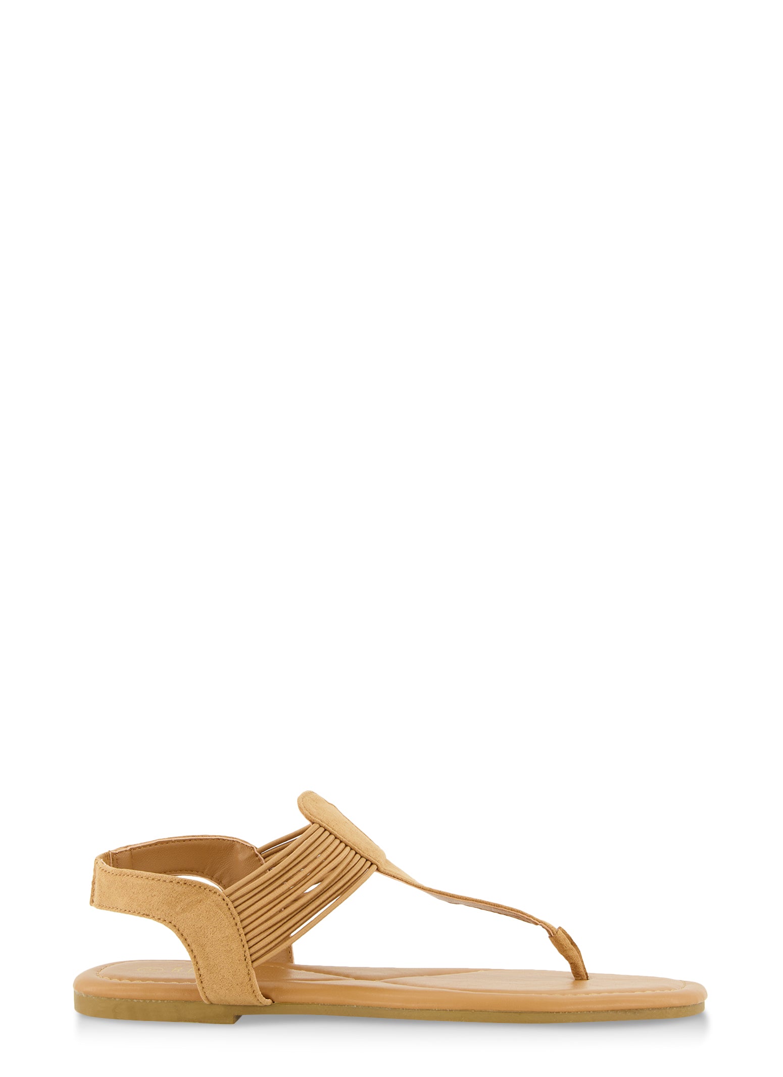 Solid Ankle Strap Corded Thong Sandals