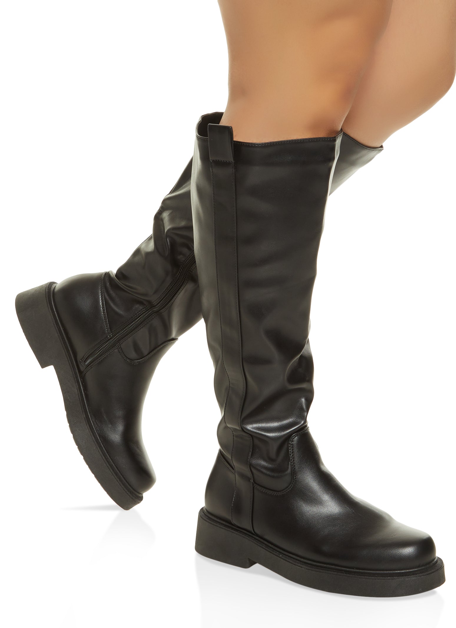 Summer Elegance with Wide Calf Tall Boots