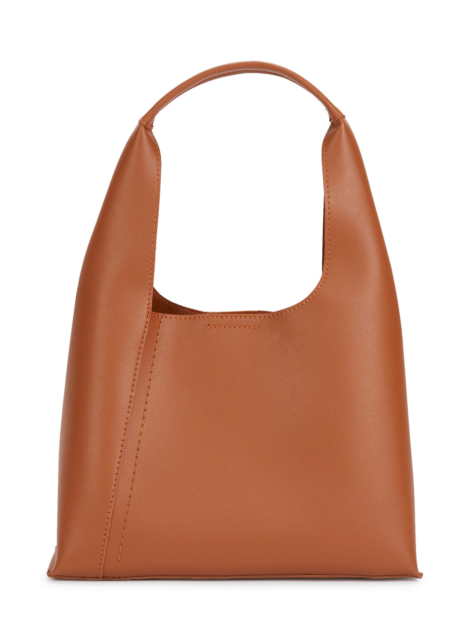 Faux Leather Hobo Bag