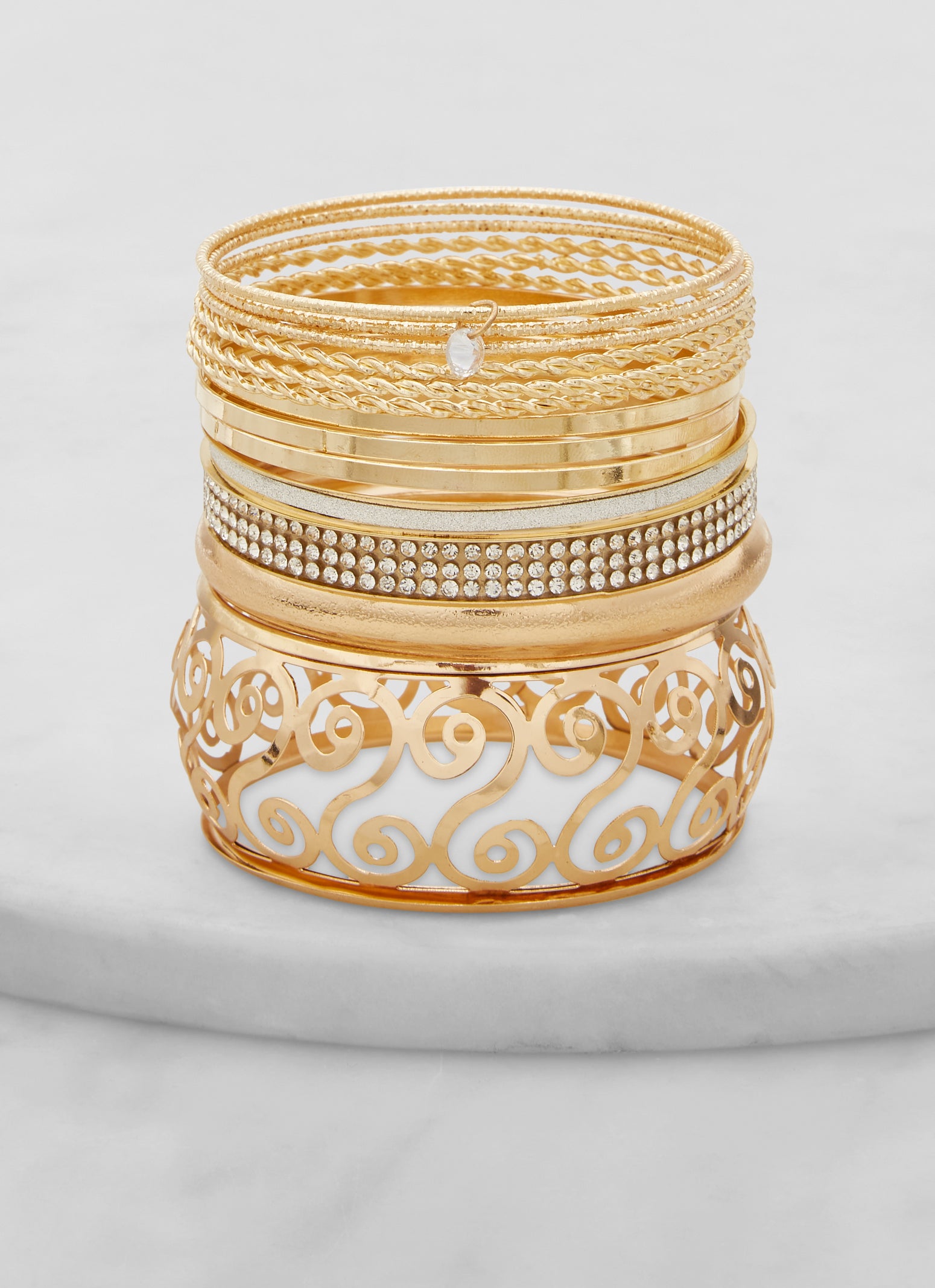 Plus Size Set of 13 Assorted Bangles