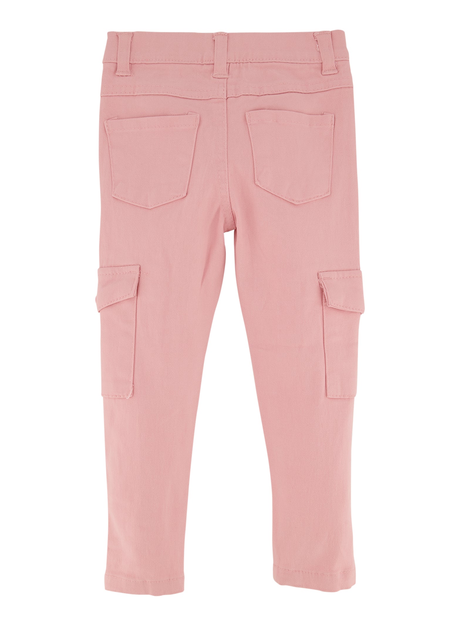 Toddler Girls Twill Solid Cargo Pants