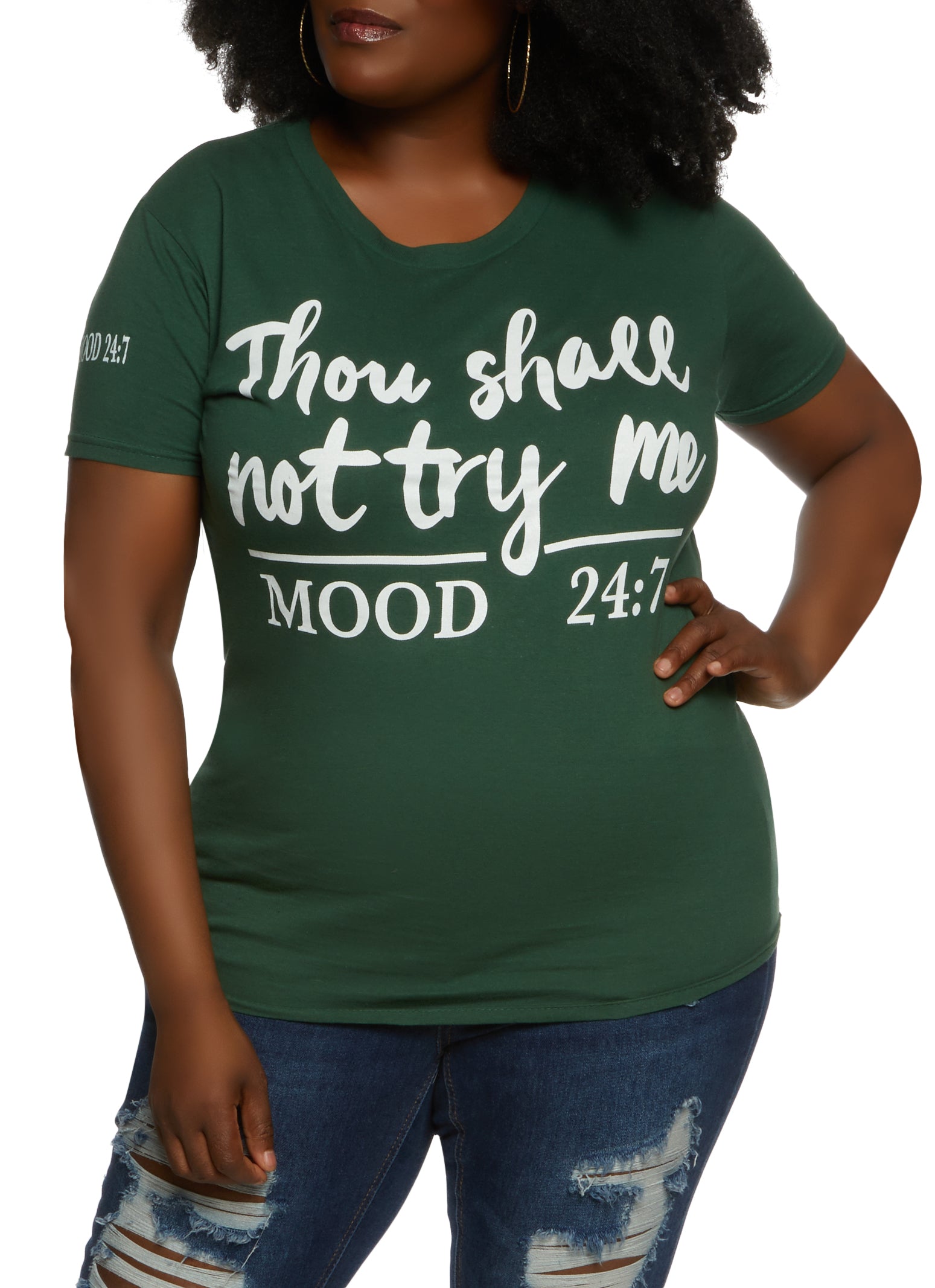 Size Shall Not Try Me Graphic Tee -
