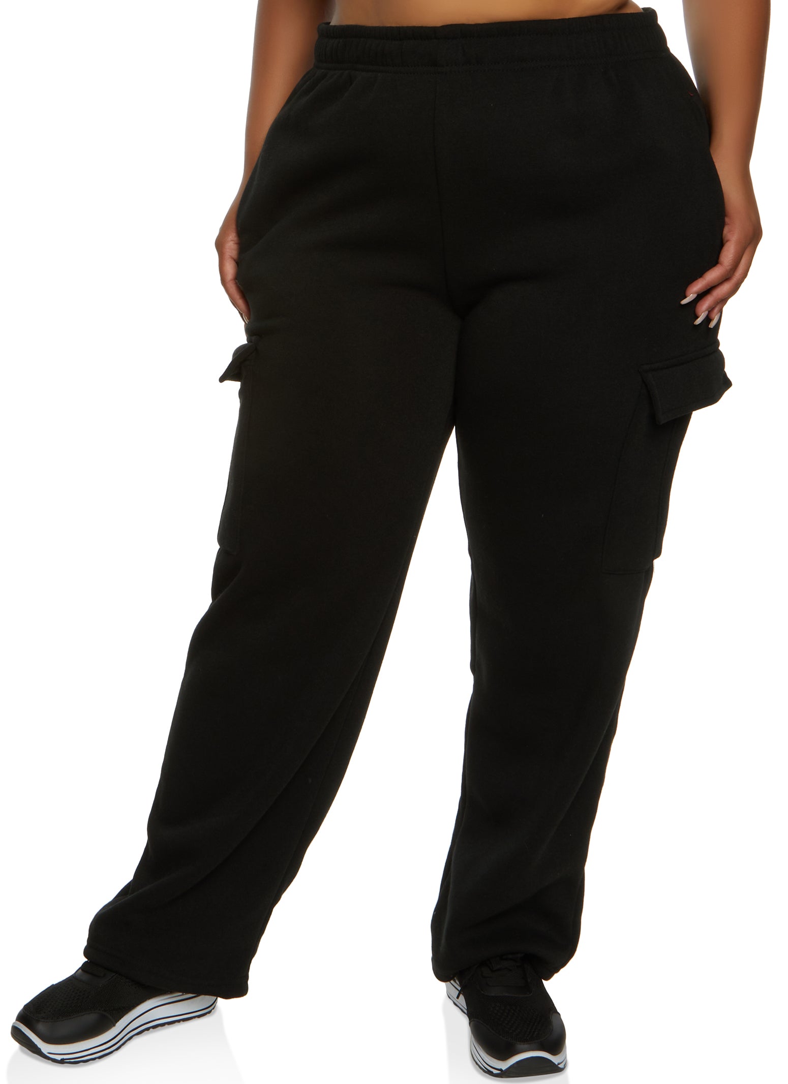 Plus Size Cargo Pocket Sweatpants
