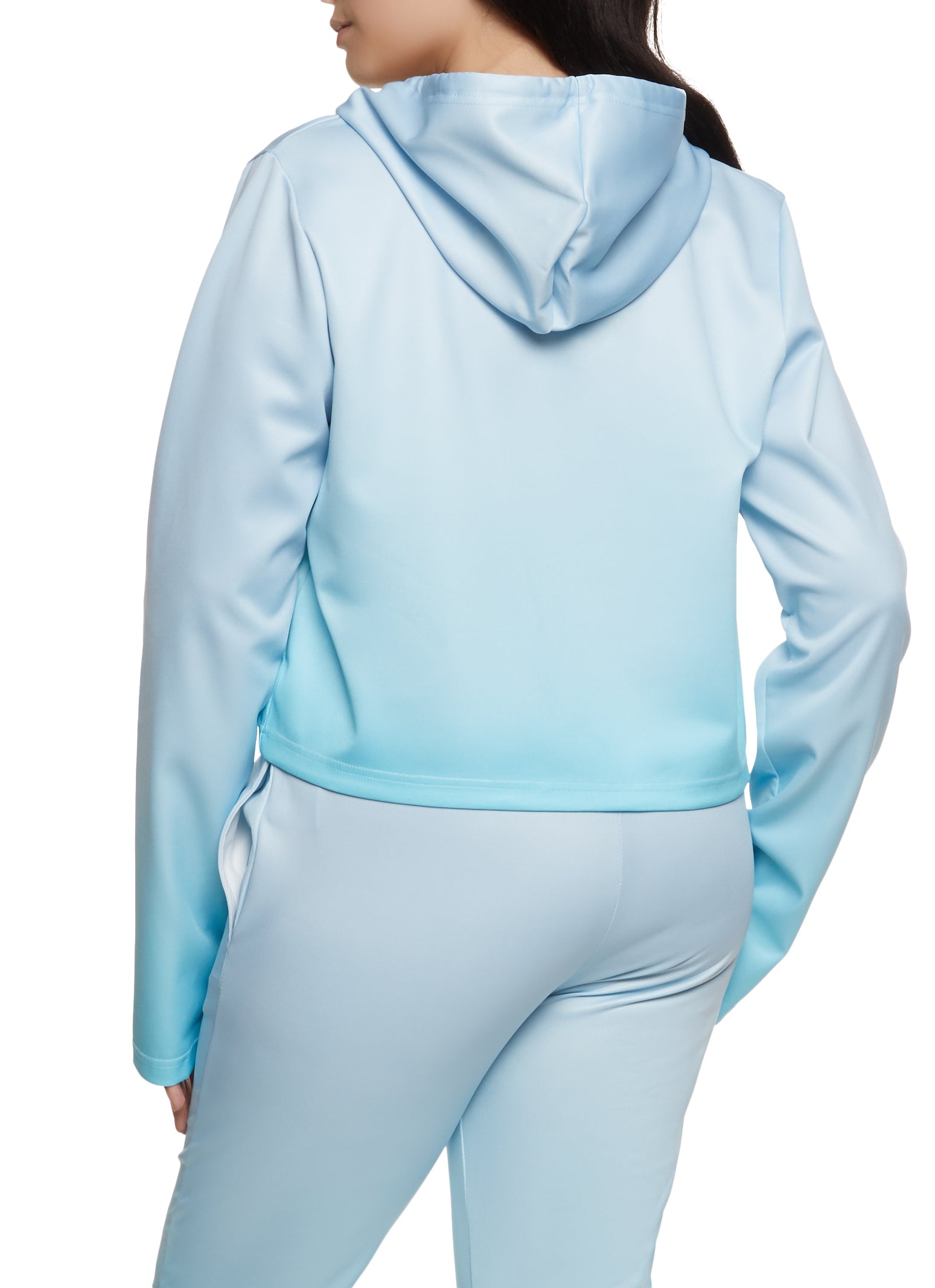 Ombre zip up hoodie Clearance