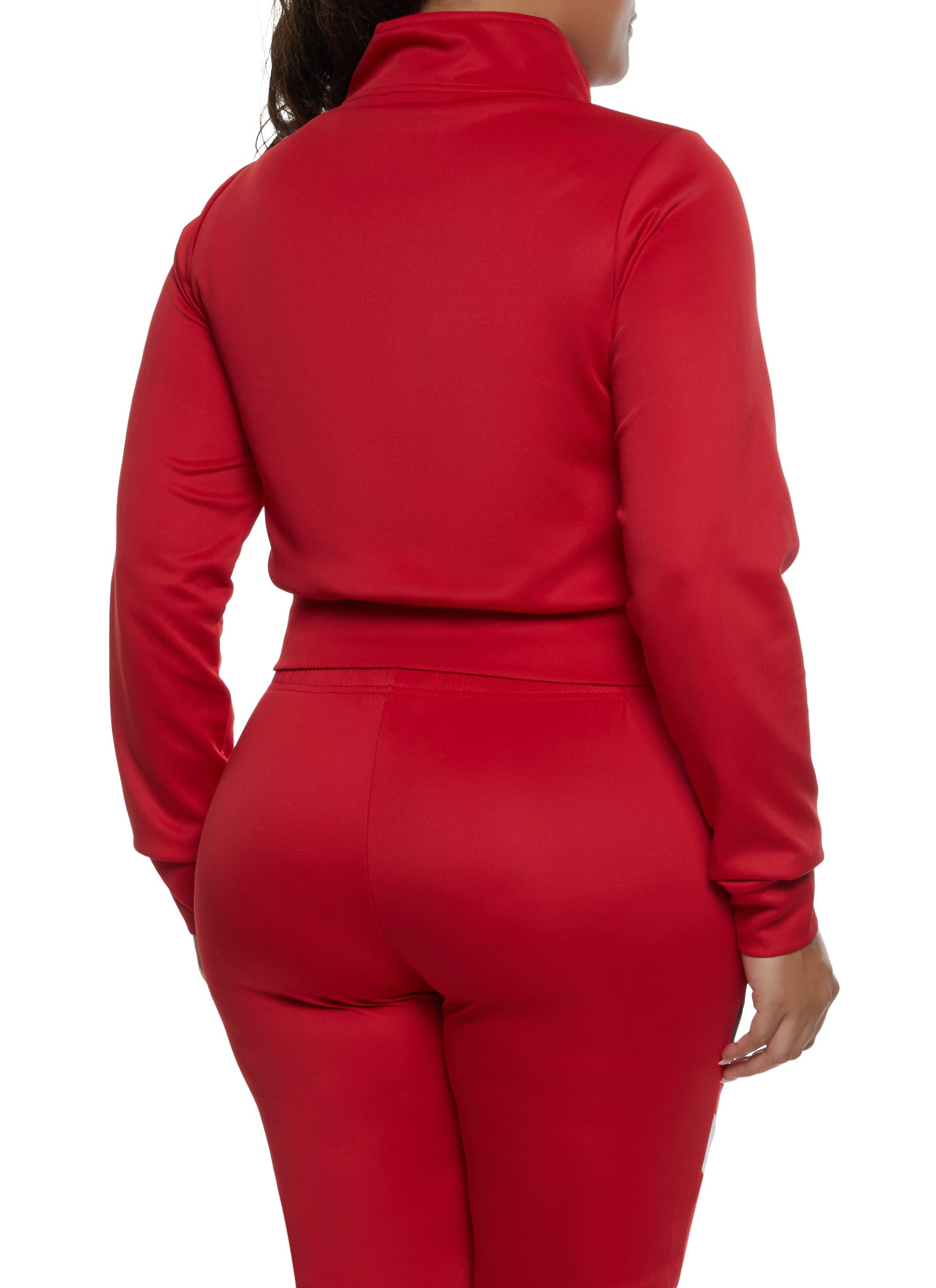 Plus Size Chevron Striped Zip Up Sweatshirt