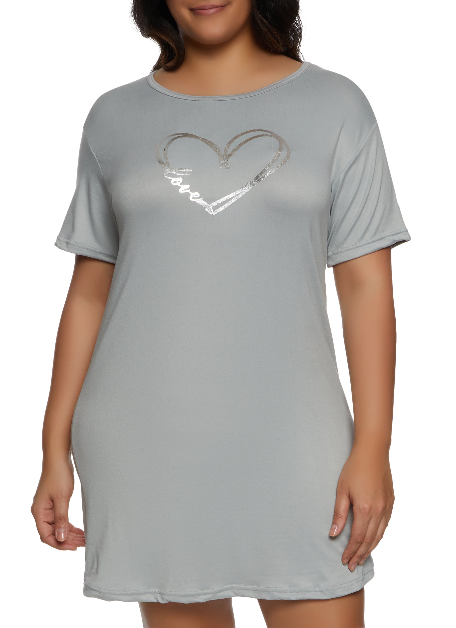Plus Size Love Heart Nightgown