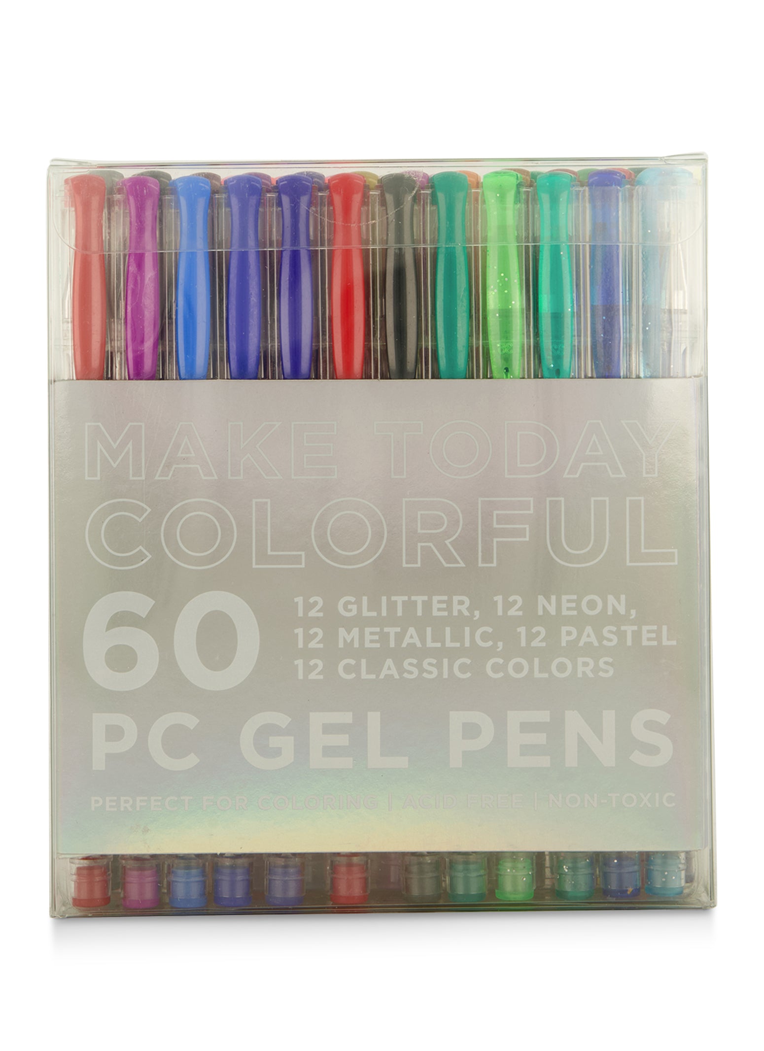 Neon Colour Gel Pens ( Set Of 12 Colours )