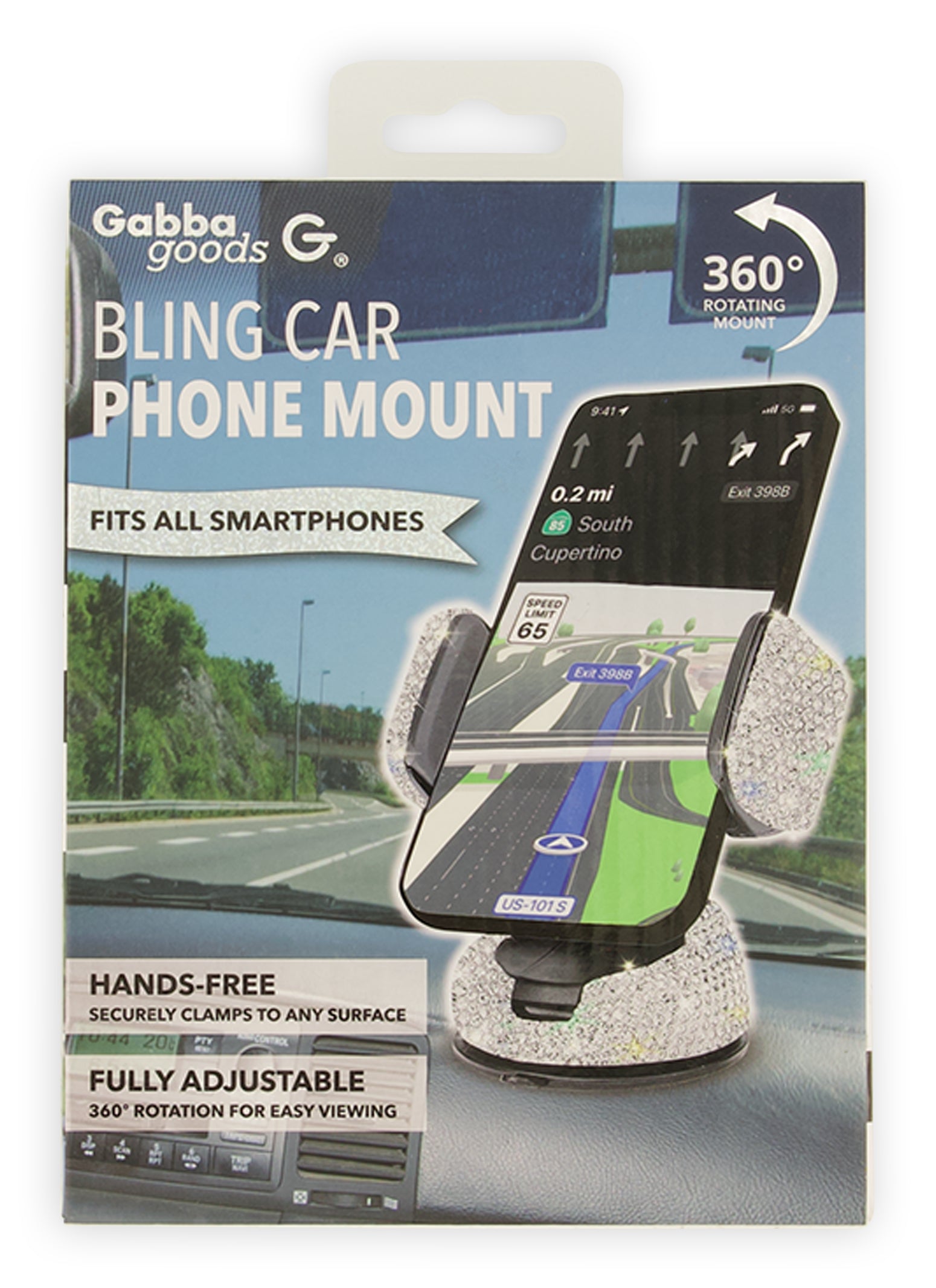 Bling Hands Free Car Phone Mount