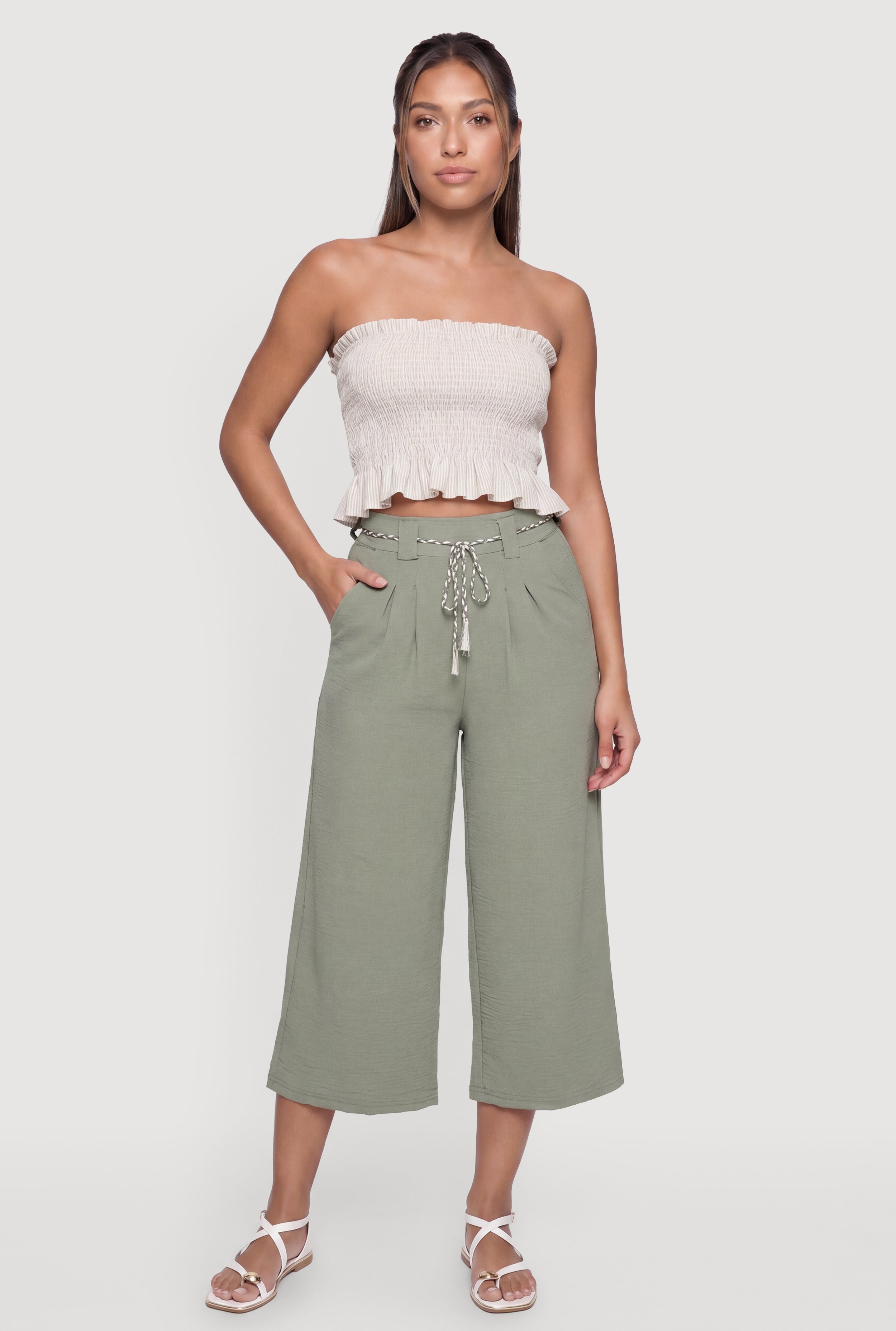 Ruffle Trim Tops | Rainbow Shops