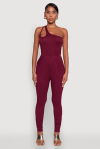 Stylish Cut Out One Shoulder Jumpsuit