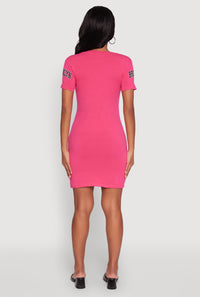 Brooklyn New York Graphic Short Sleeve T Shirt Dress