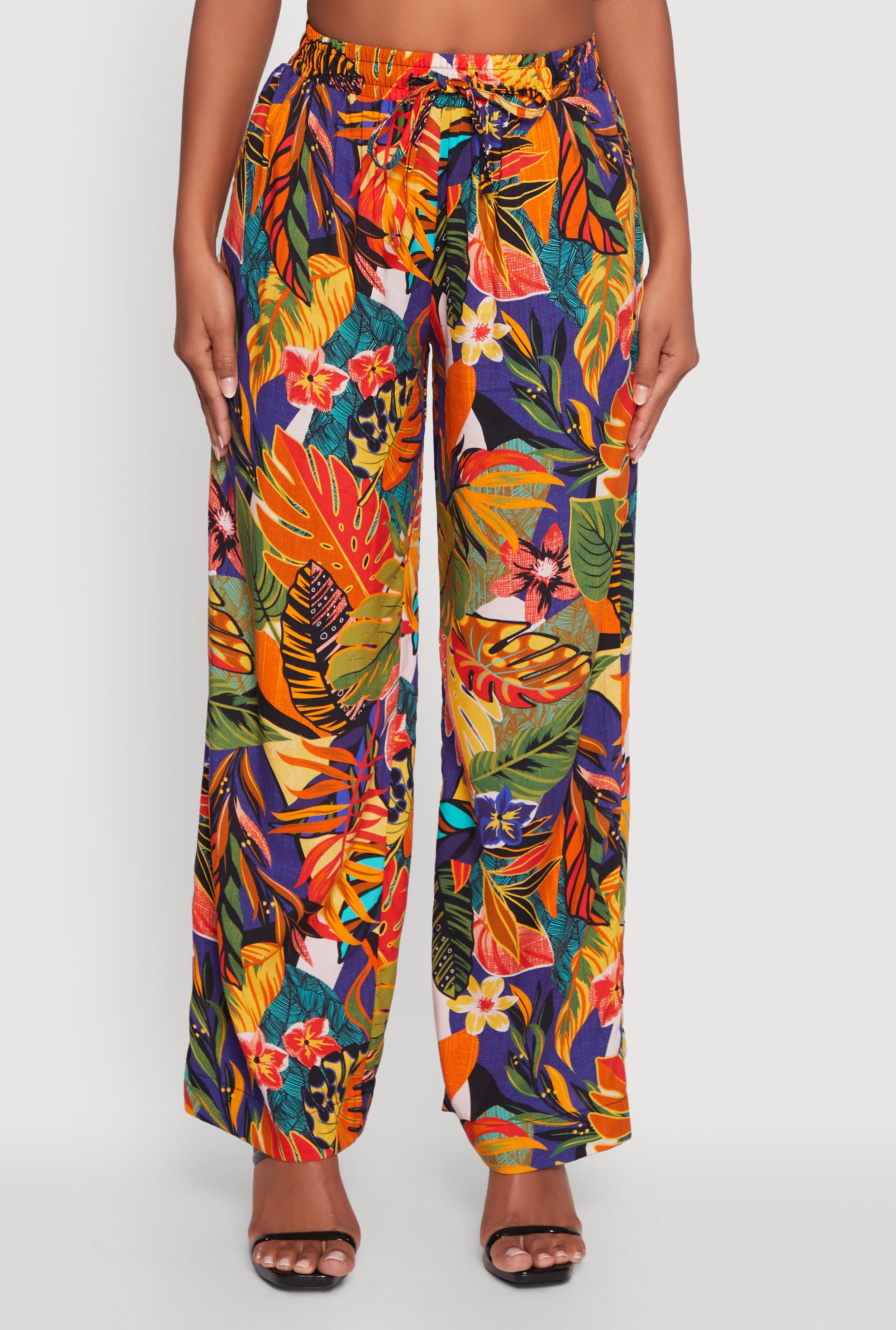 レッグウェア House on the Hill Flower Stripe Pants 70 Kedera Womens Striped Pants High Waisted Jeans Cropped Fun