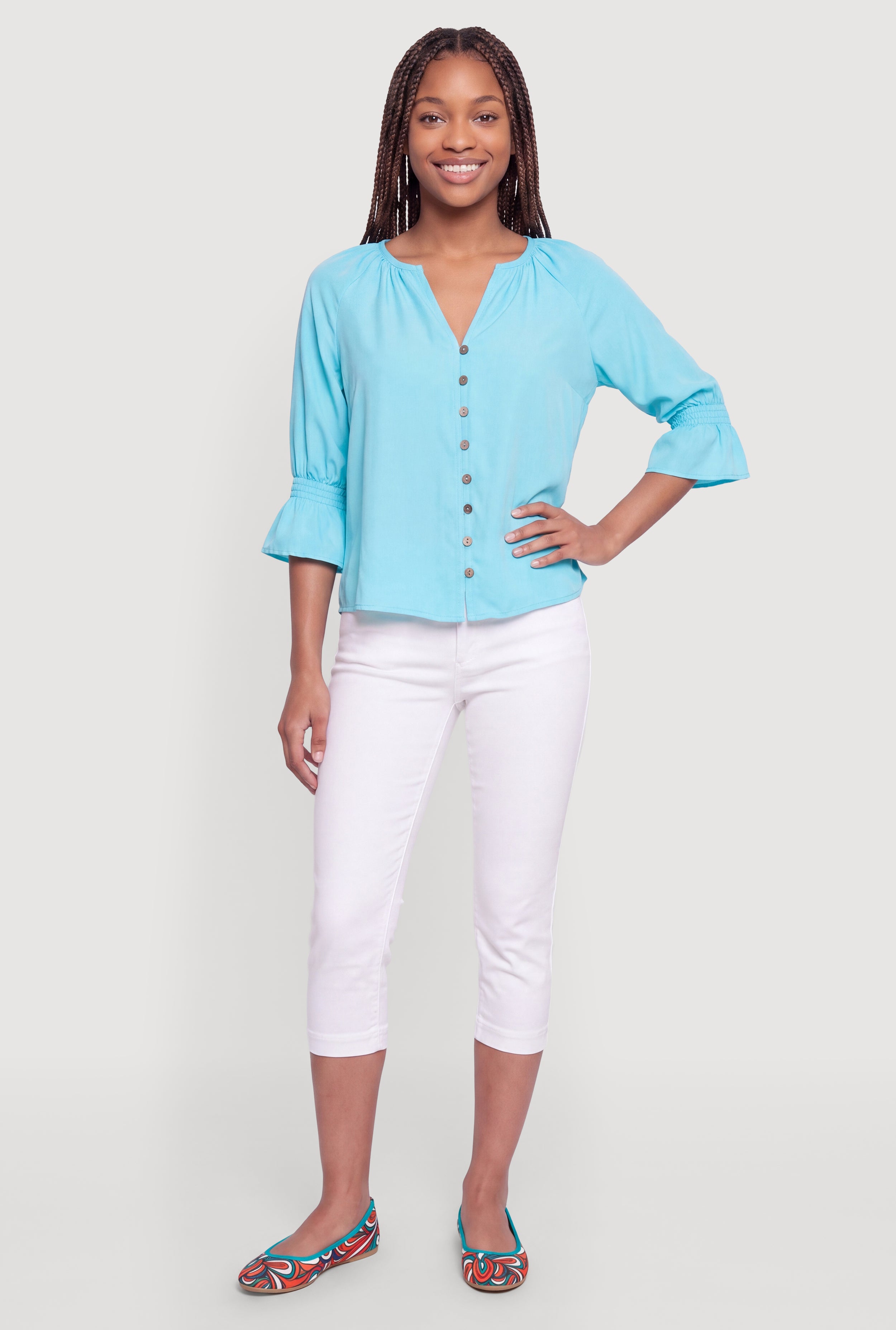 Women's Bell Sleeve Tops | Rainbow Shops