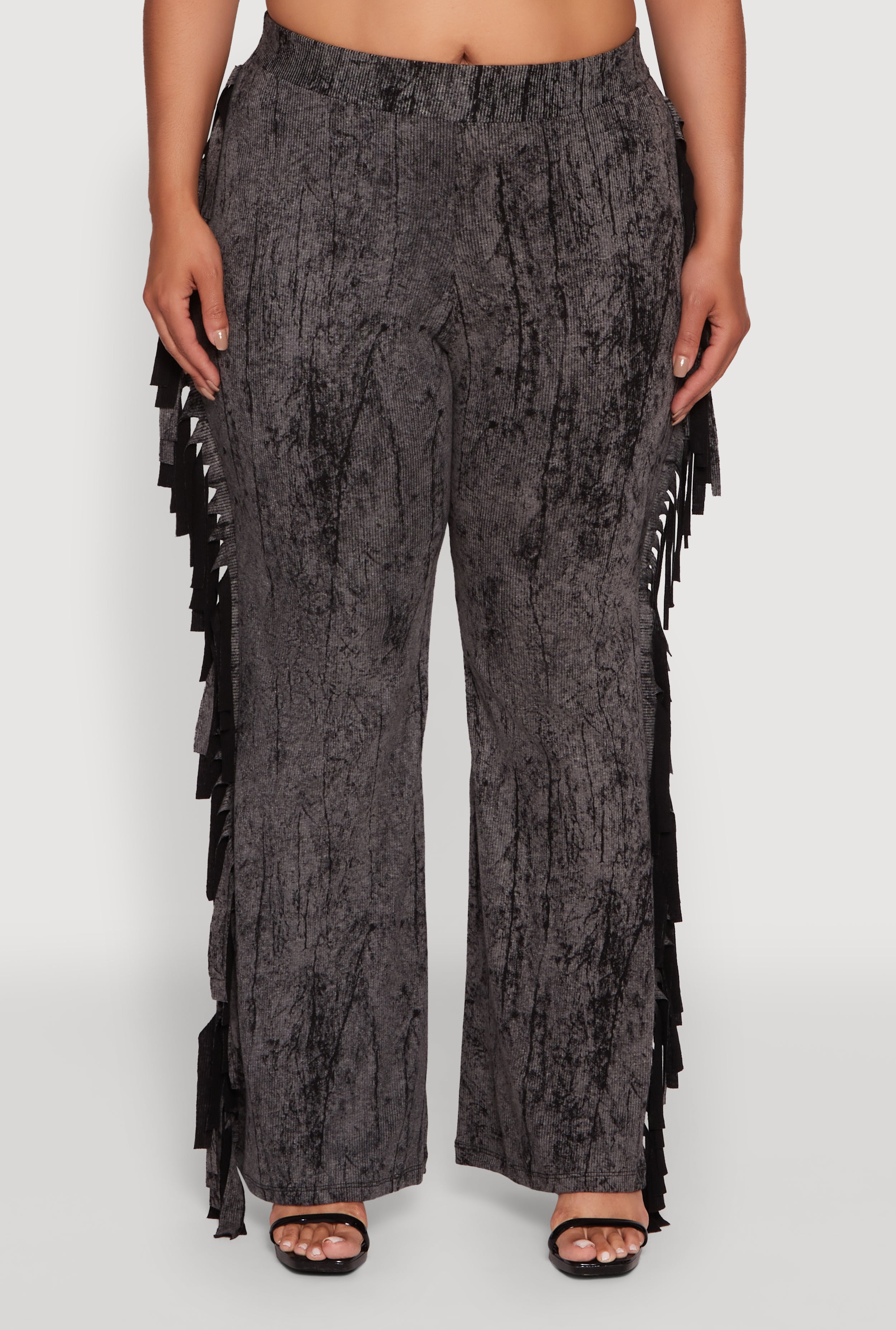 パンツ ACID WASHED MODERN WESTERN WIDE TROUSERS RELIGION Wide Leg Acid Washed Pants