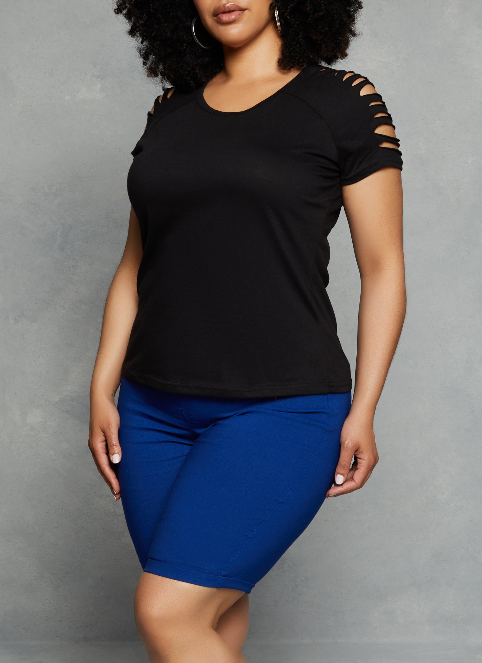 Plus Size Pull On Bermuda Shorts