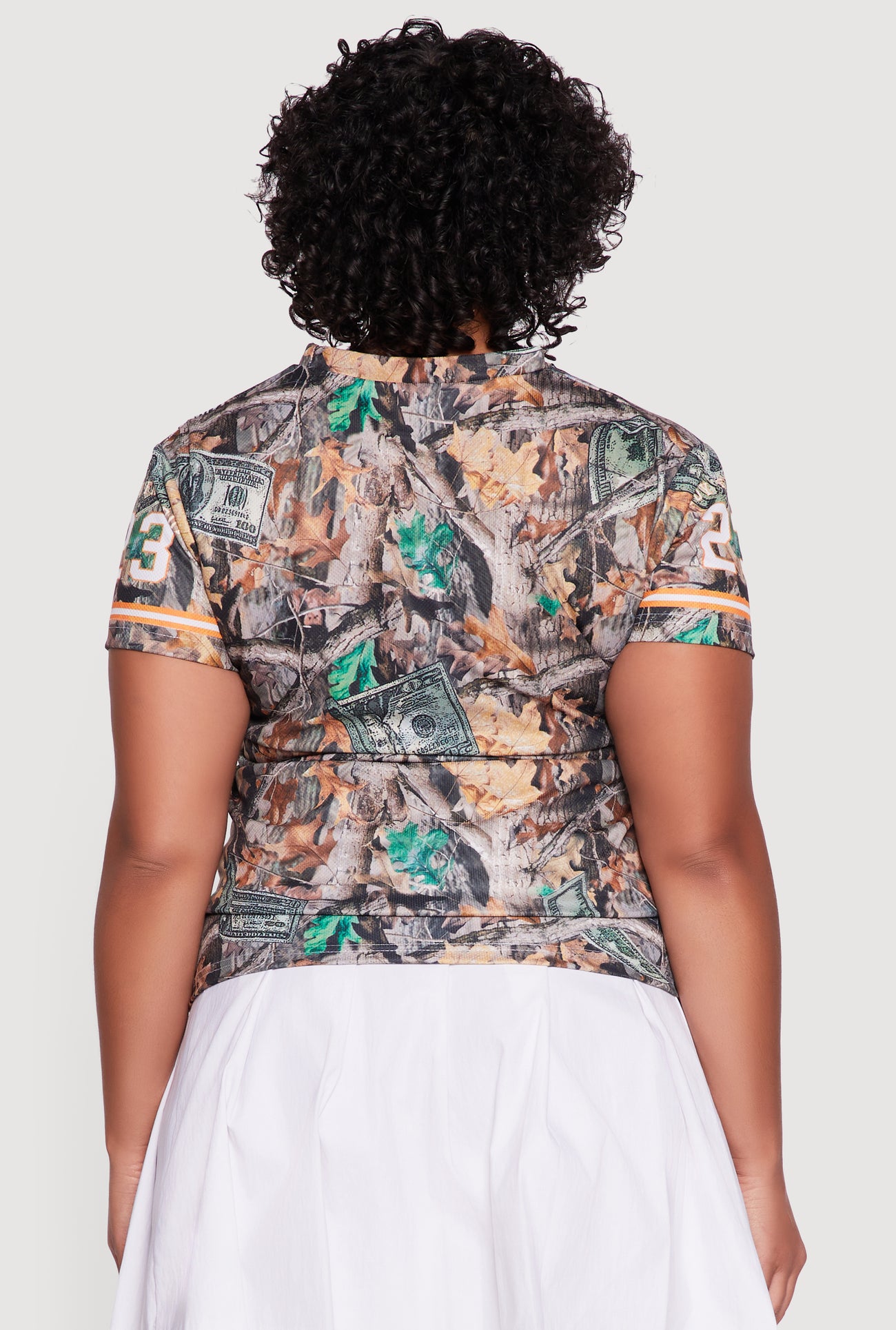 Plus Size Hunter Camo Enjoy Freedom 23 Graphic Tee