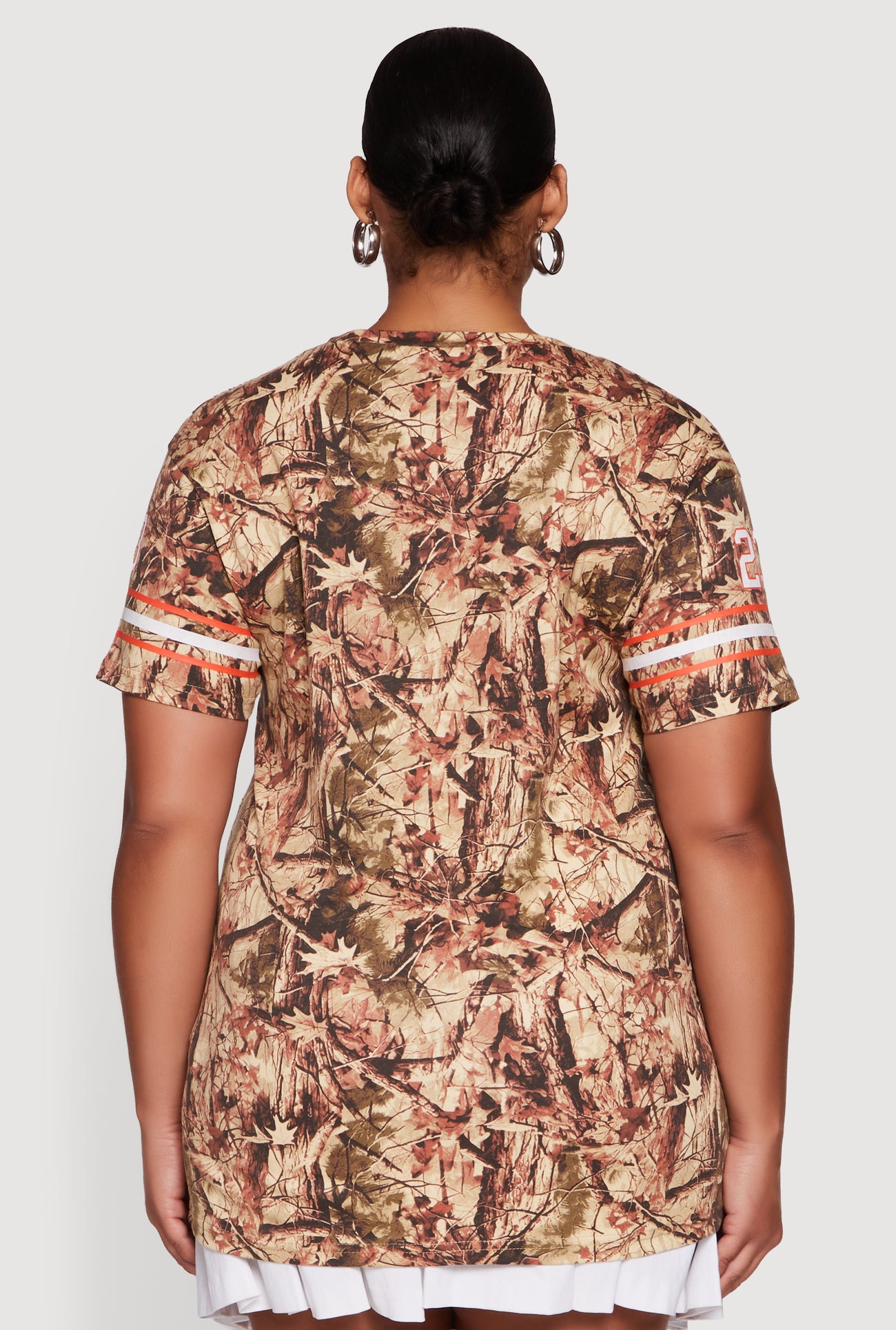Plus Size Hunter Camo Brooklyn 23 Football T-Shirt