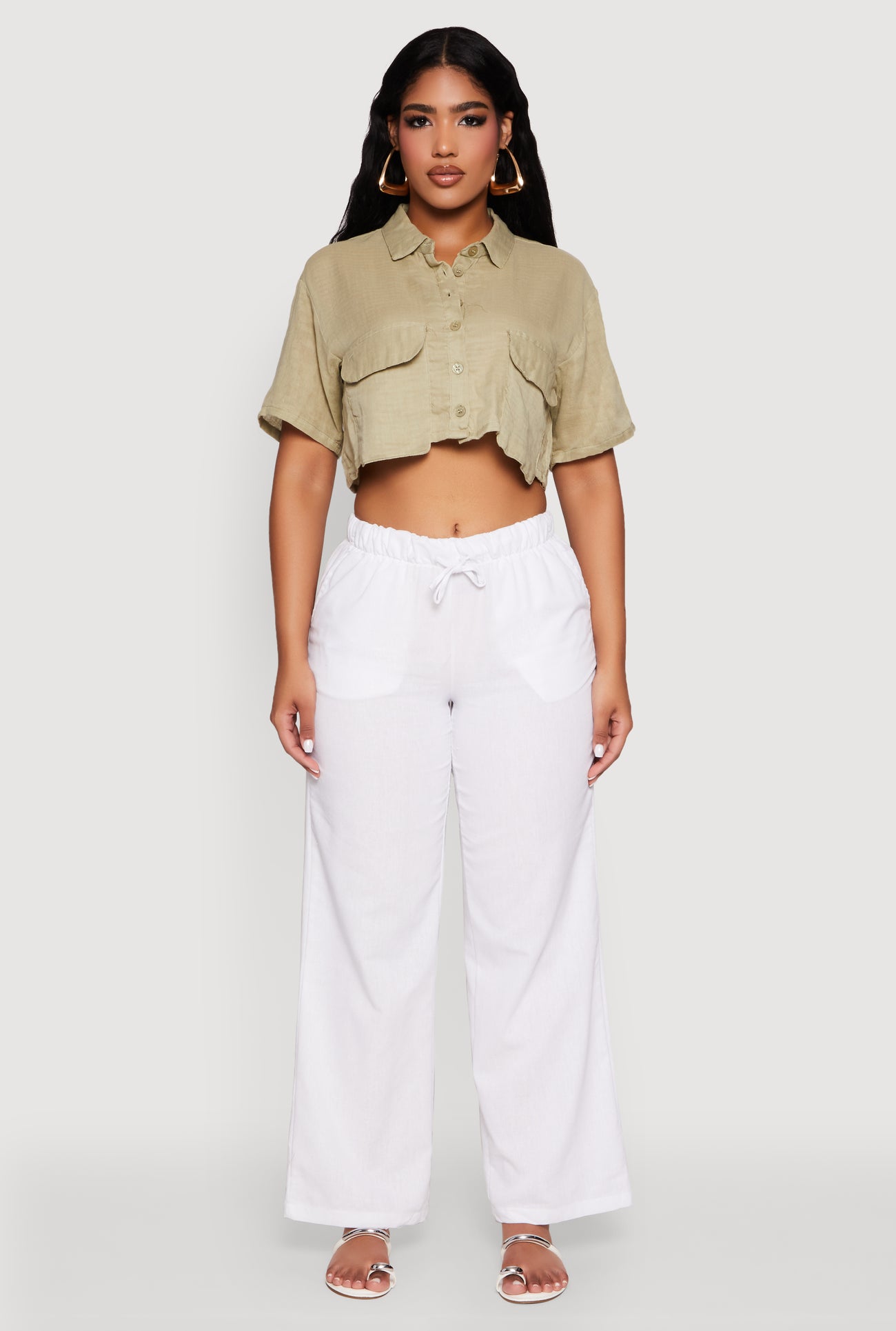 Cargo Pocket Crop Top