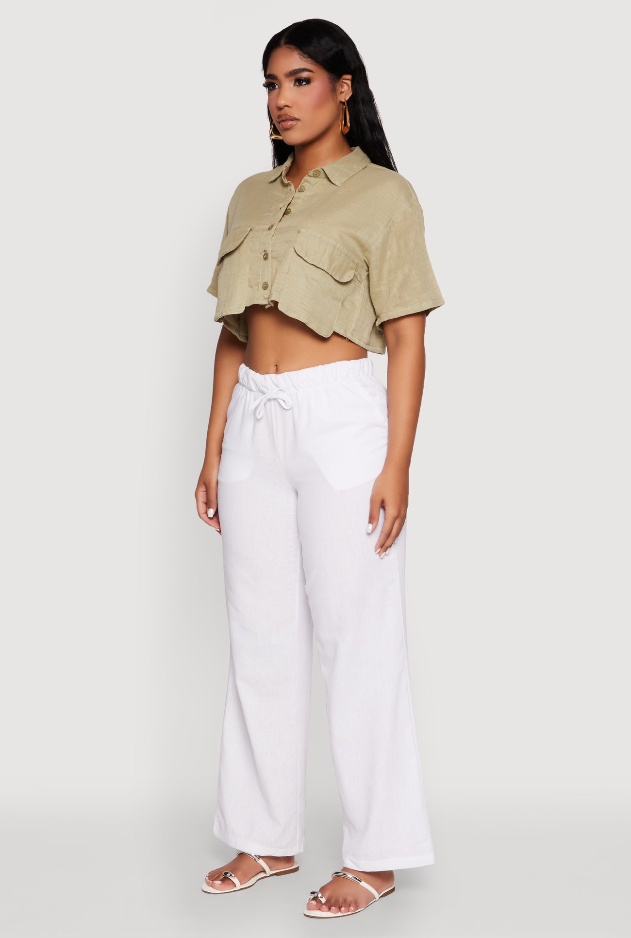 Cargo Pocket Crop Top