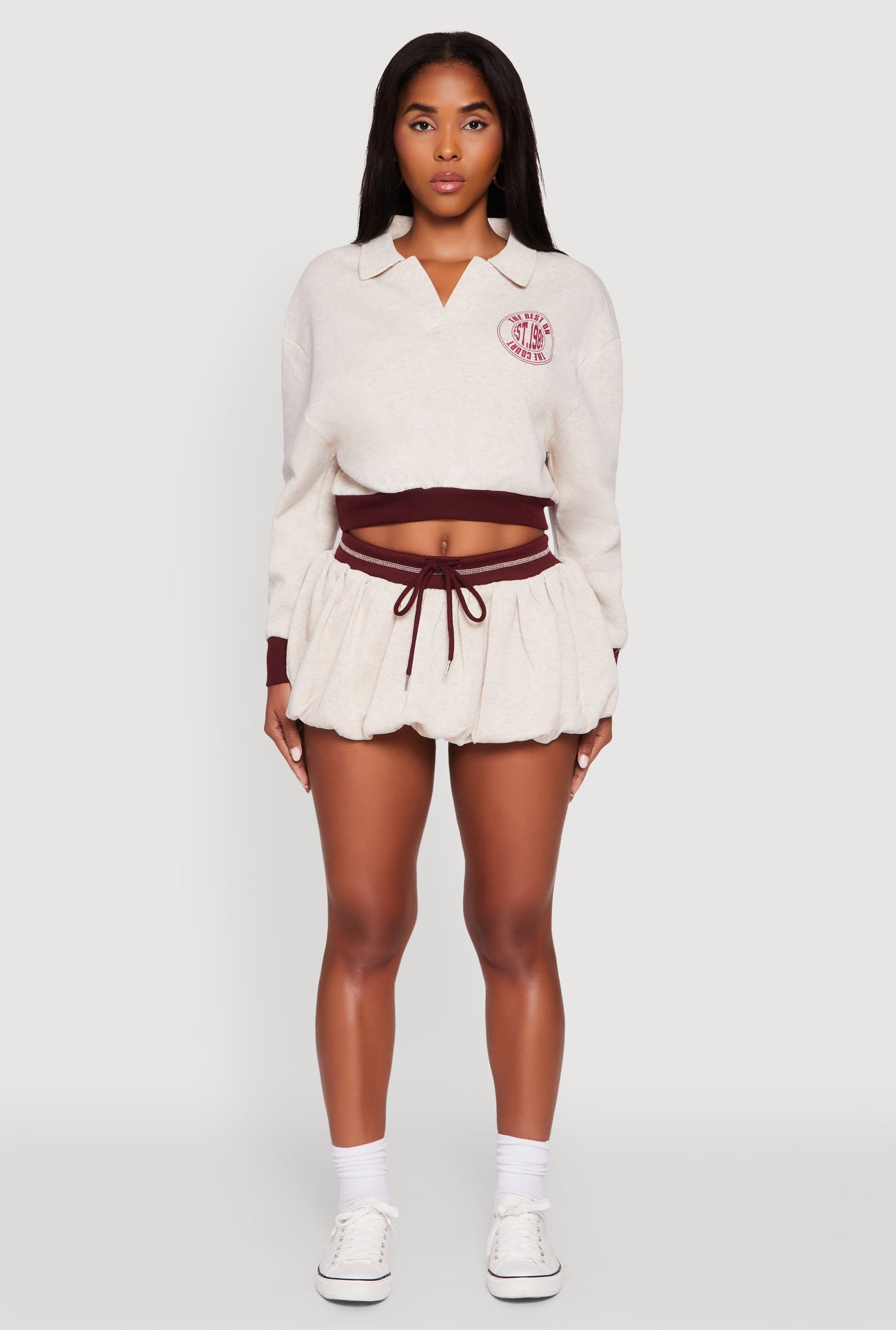 Best On The Court Graphic Cropped Sweatshirt